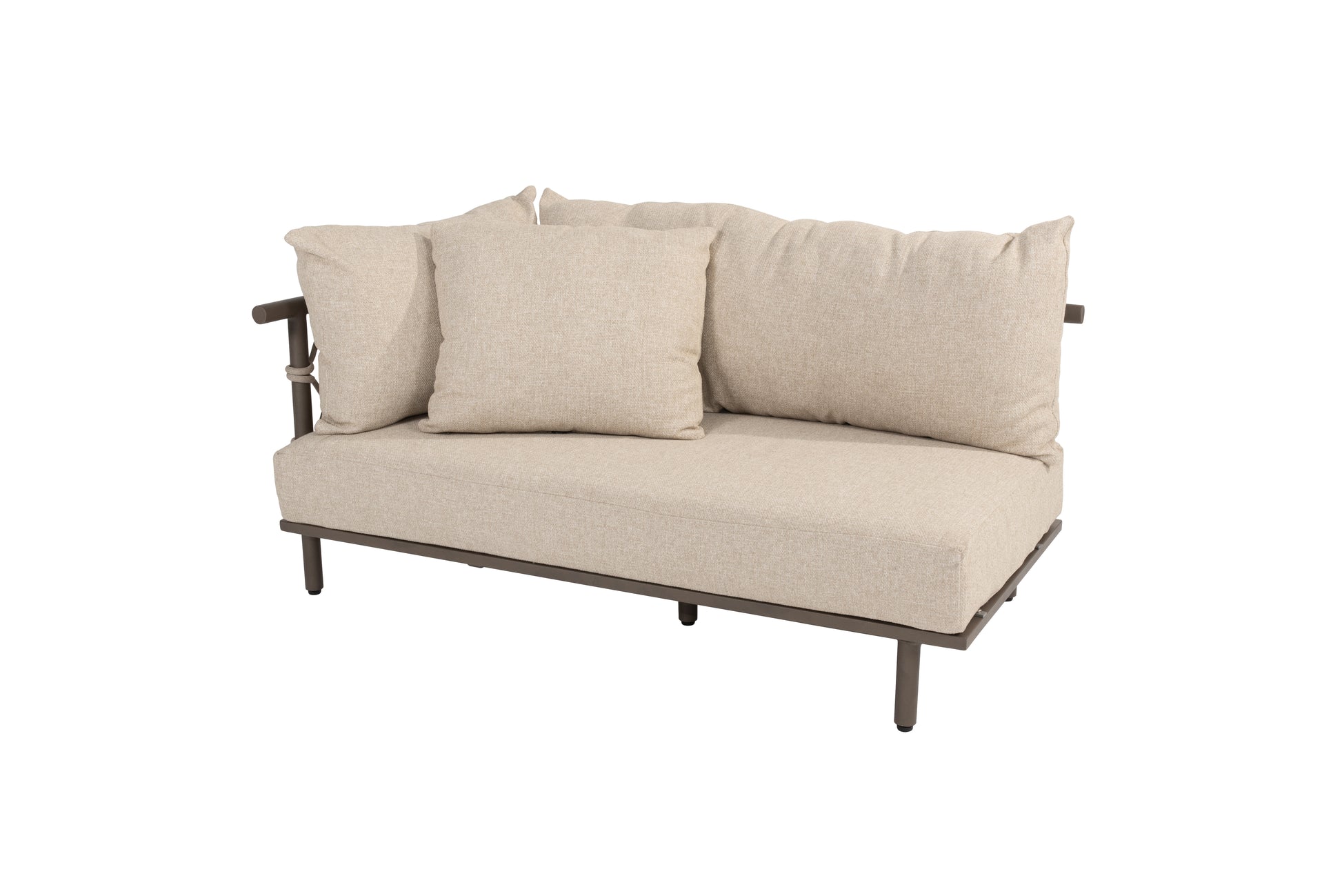 Ezra 2 seater bnech right arm with 3 cushions and pillow