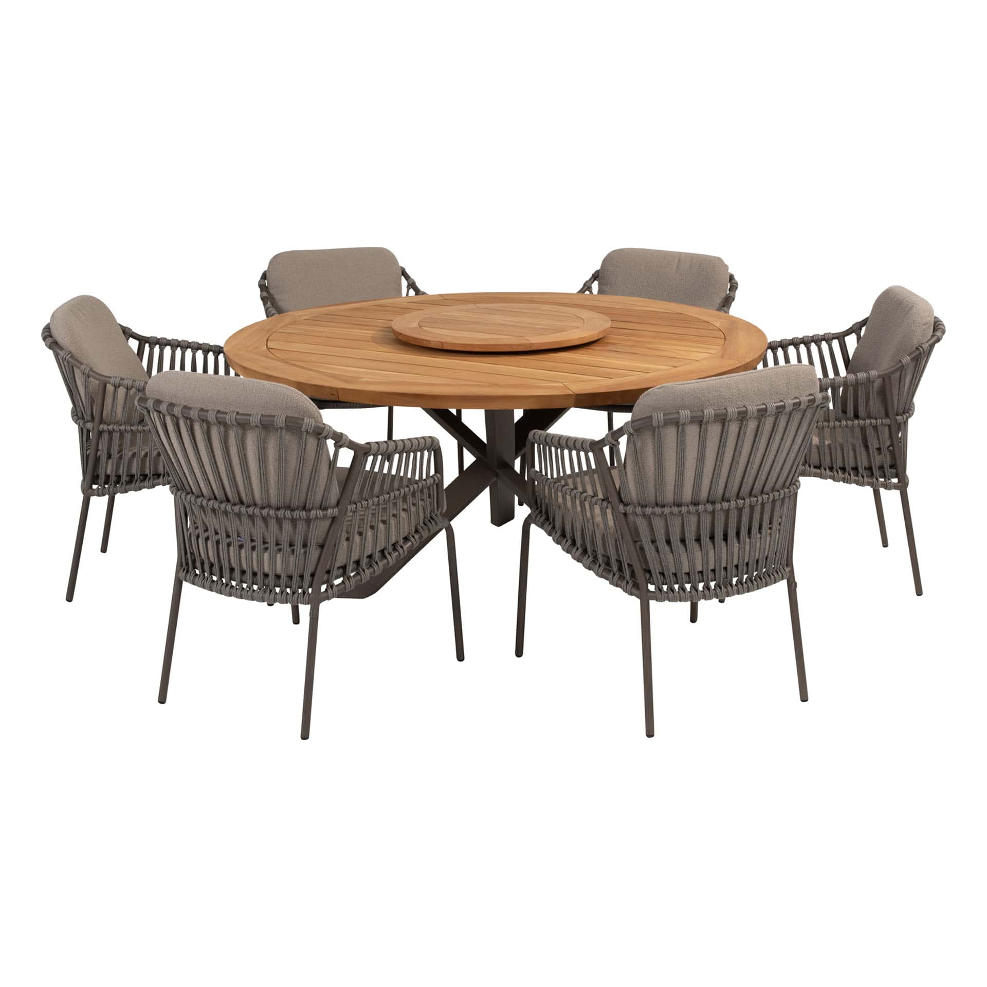 4SO Capalbio dining set (6 st.) + Taste 4SO Prado tafel ⌀160cm