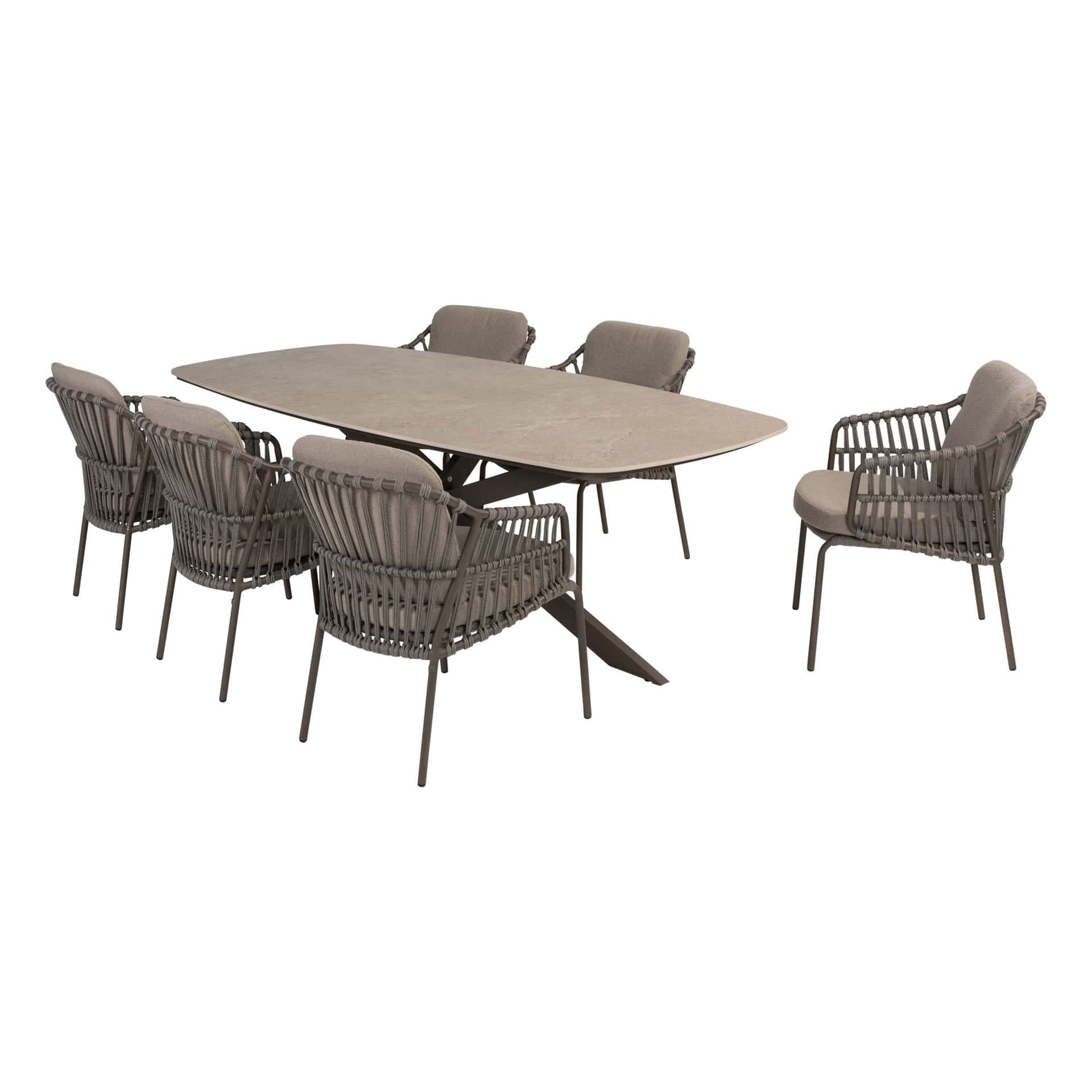 4SO Capalbio dining set (6 st.) + Taste 4SO Prado tafel 240x105cm - afbeelding 12