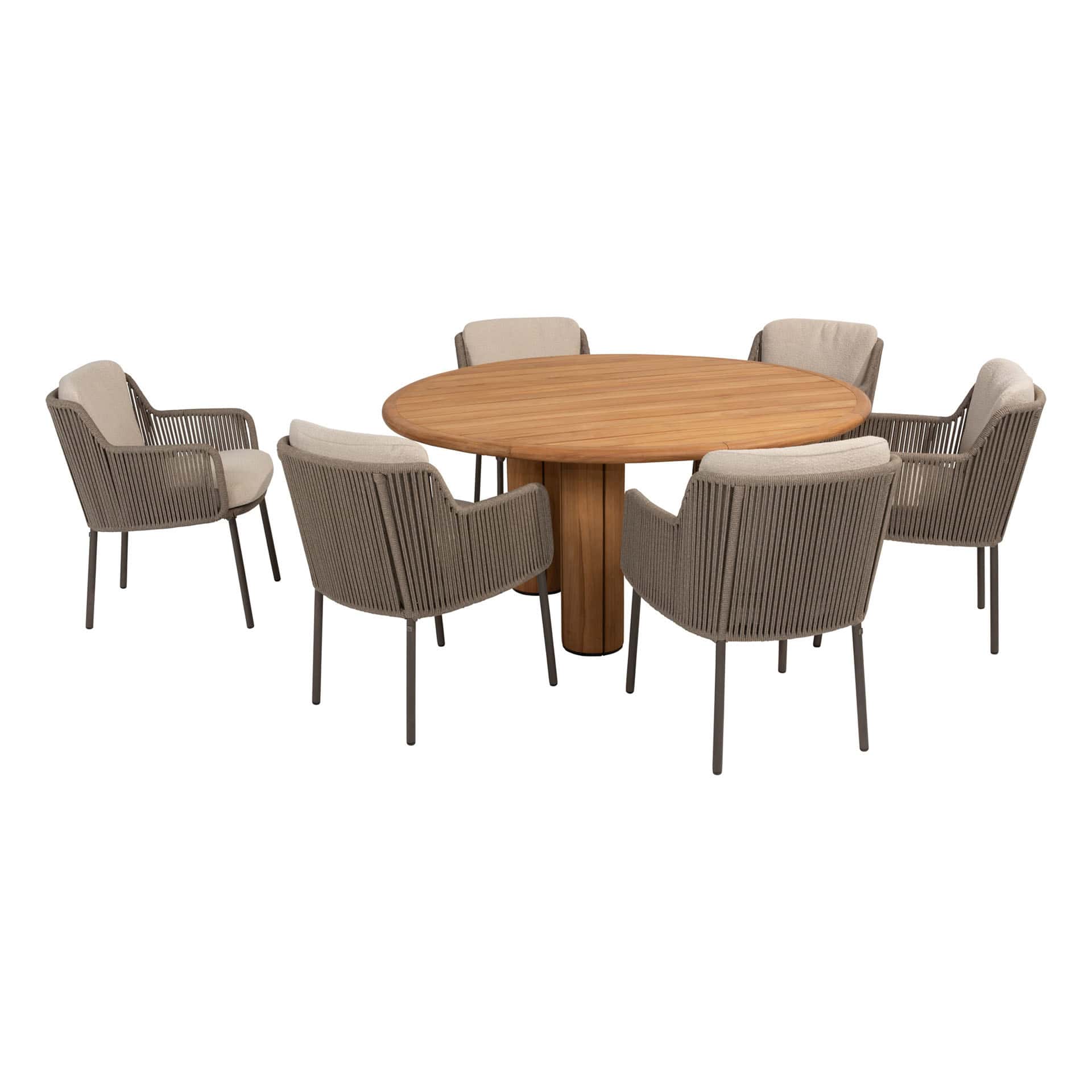 4SO Bernini dining set (6 st.) + Taste 4SO Corsica tafel ⌀160cm