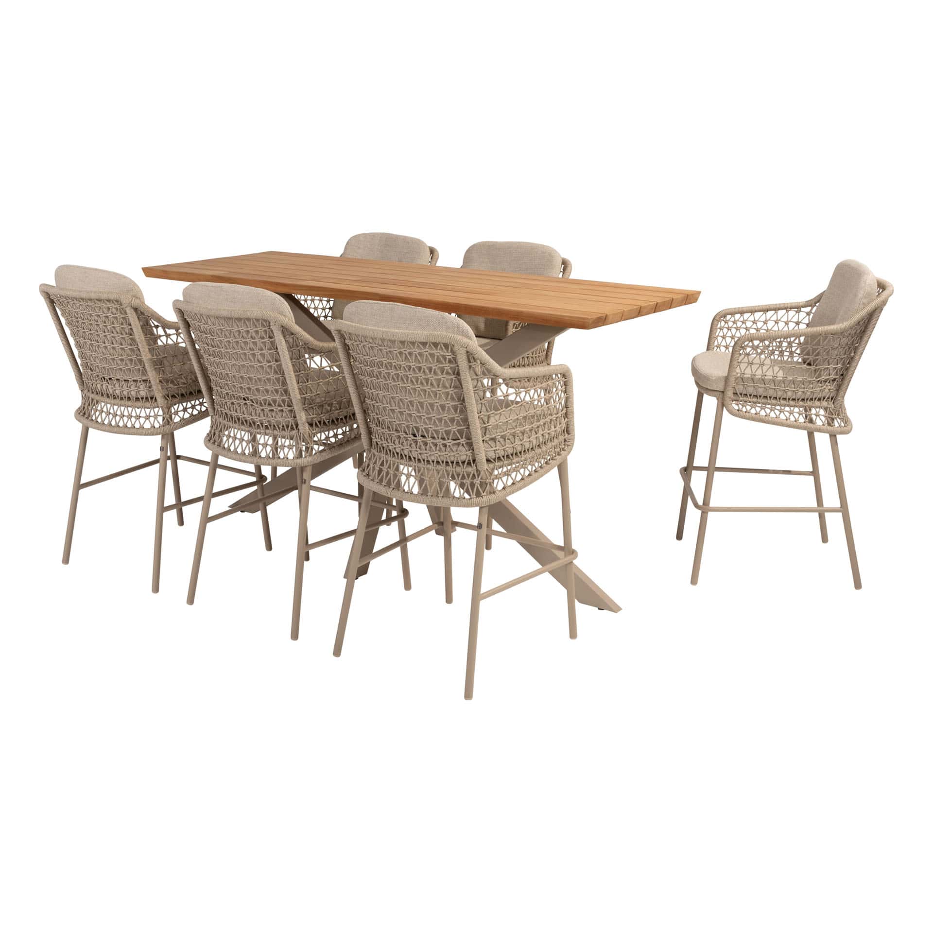 4SO Tramonti barset latte (6 st.) + Taste 4SO Prado tafel 200x70cm