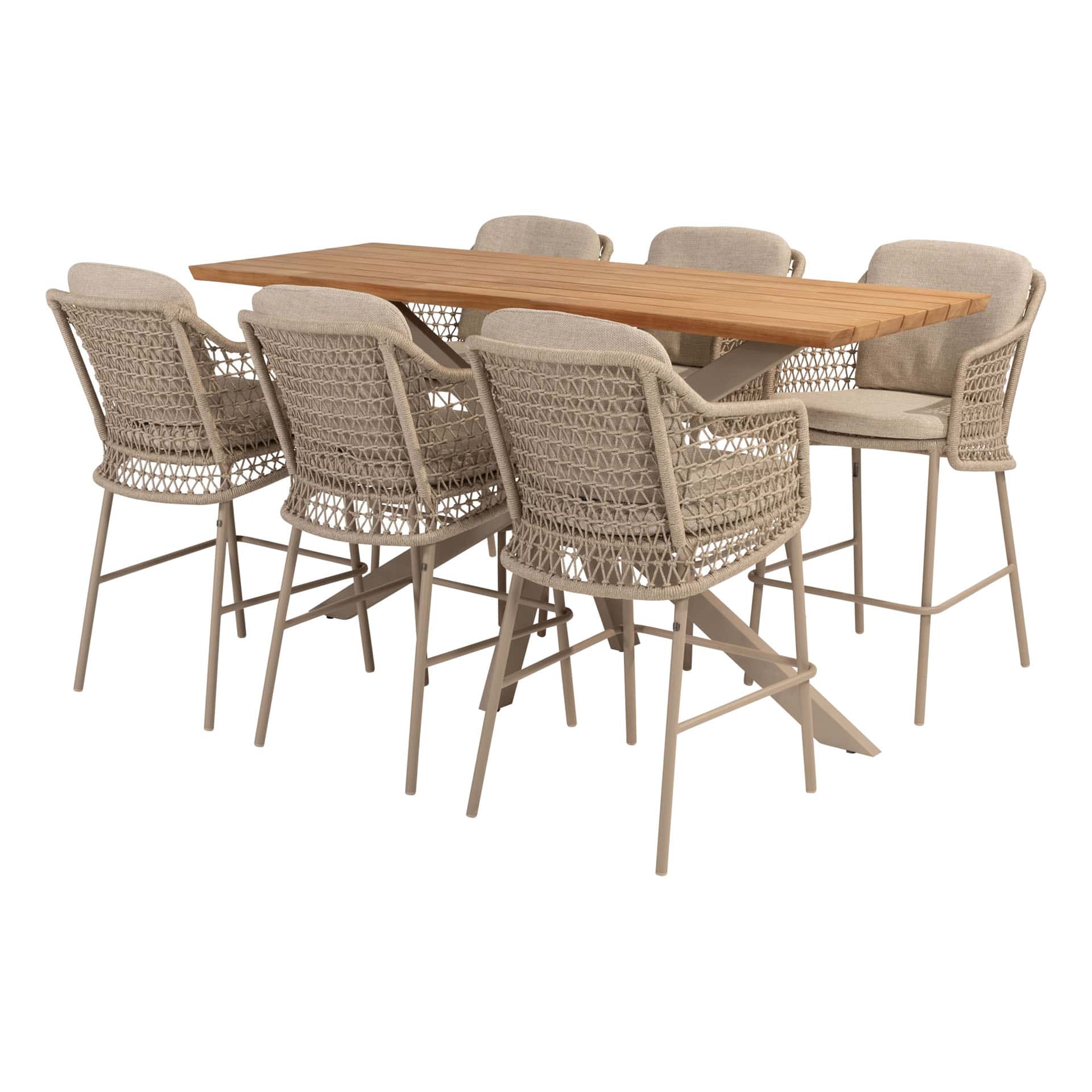 4SO Tramonti barset latte (6 st.) + Taste 4SO Prado tafel 200x70cm