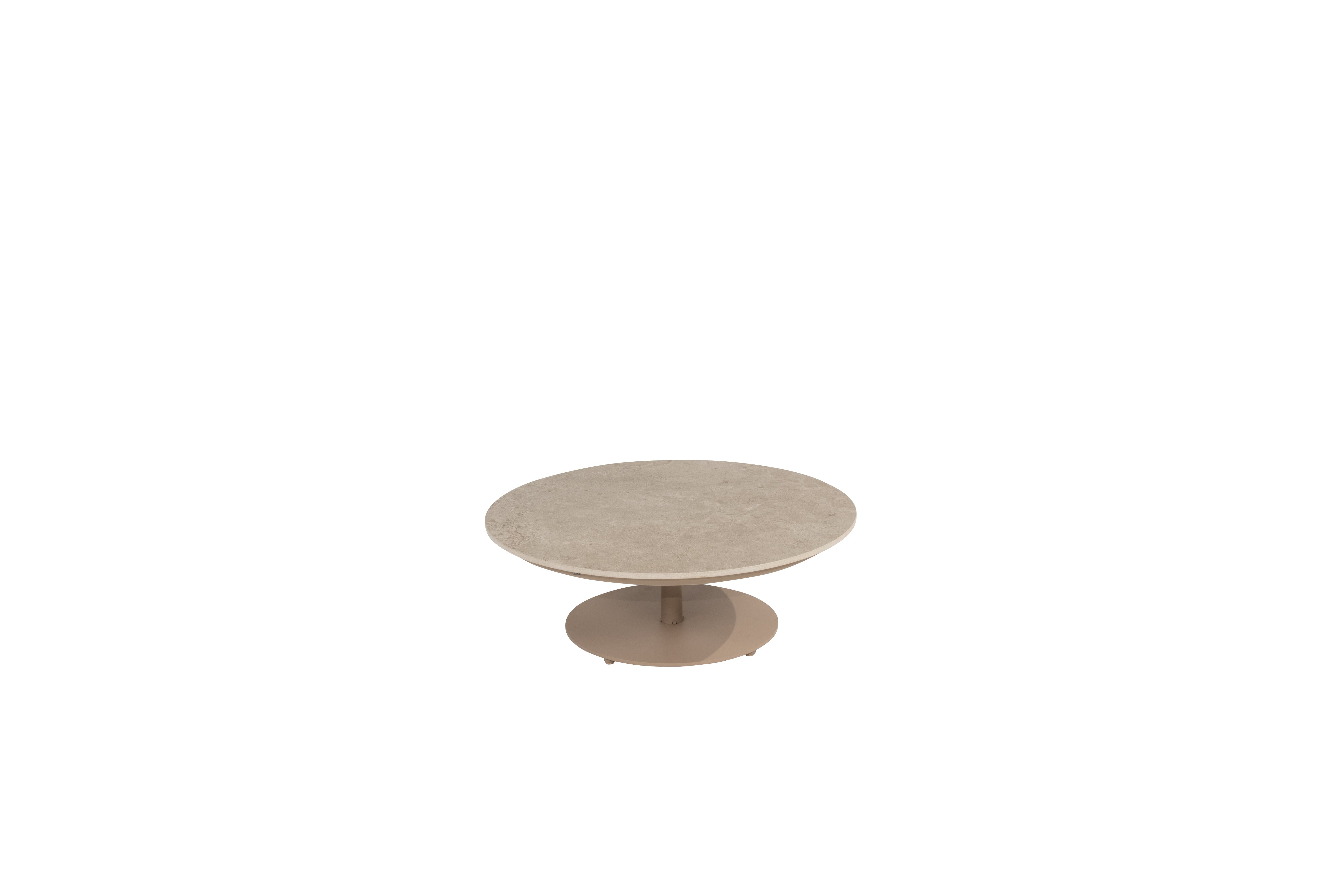 4SO Boaz coffee table ceramic central leg latte 80 x 30 cm. - SKU 214262