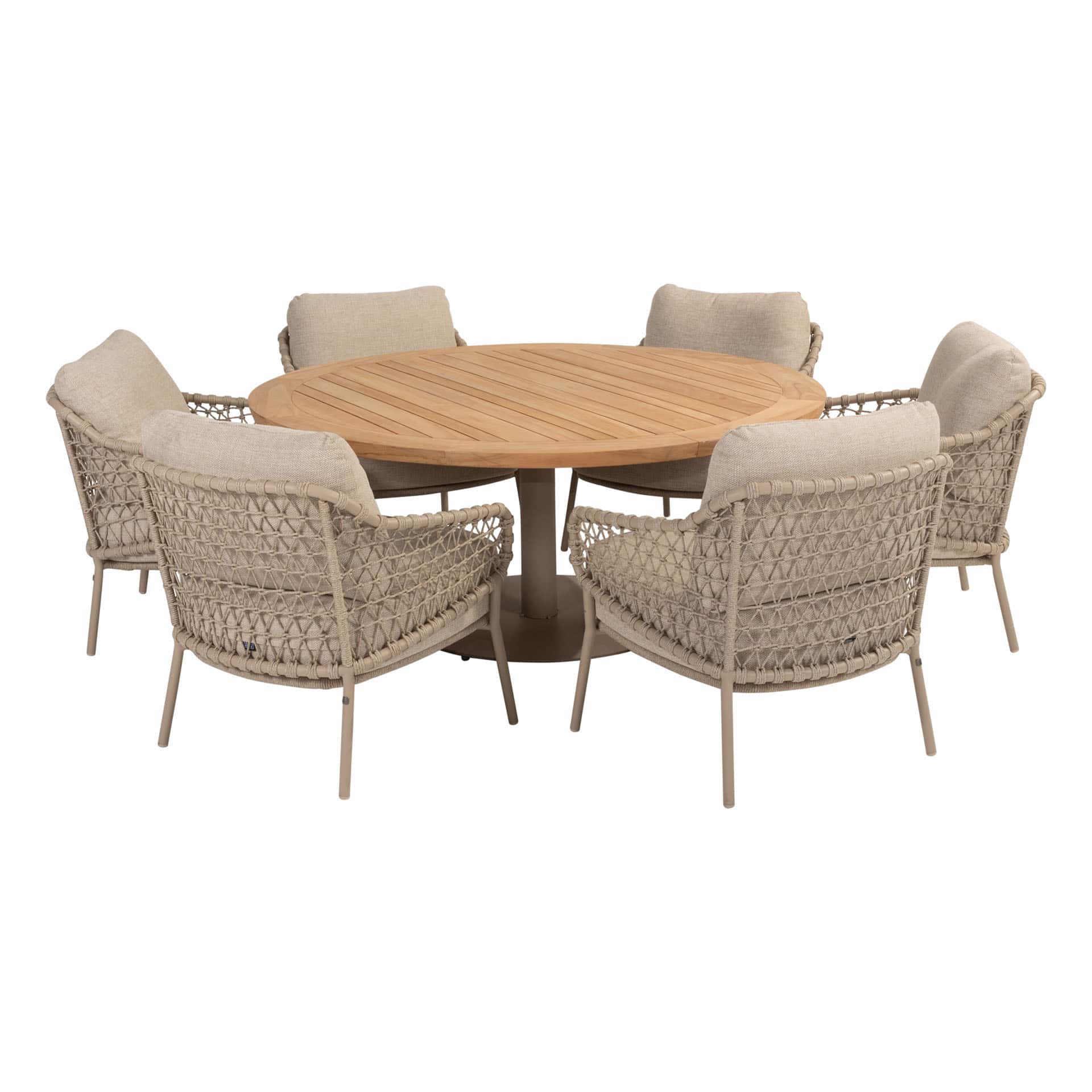 4SO Sardinia low dining set (6 st.) + Taste 4SO Saba tafel ⌀160cm