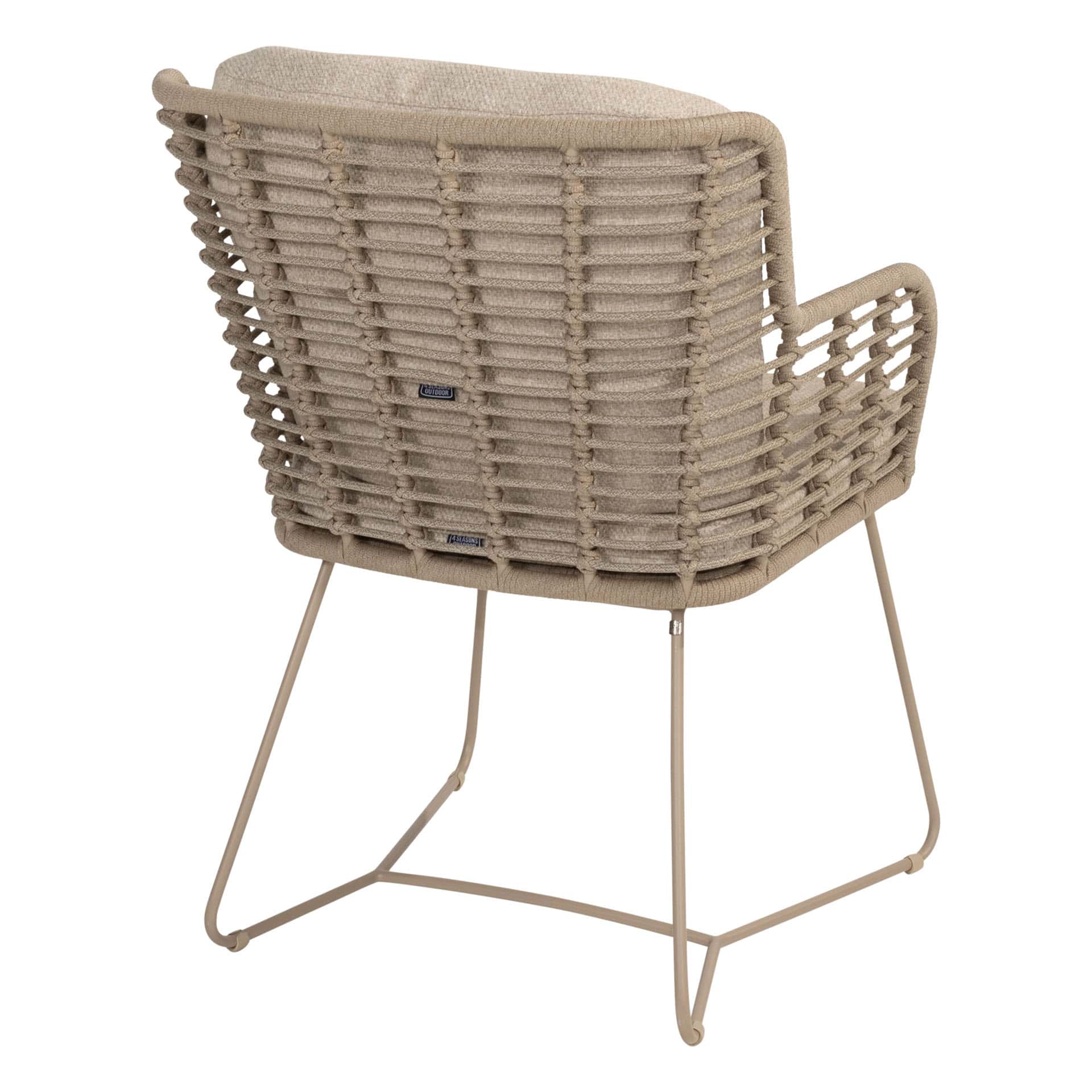 4SO Fabrice dining set latte (6 st.) + Taste 4SO Corsica tafel ⌀160cm