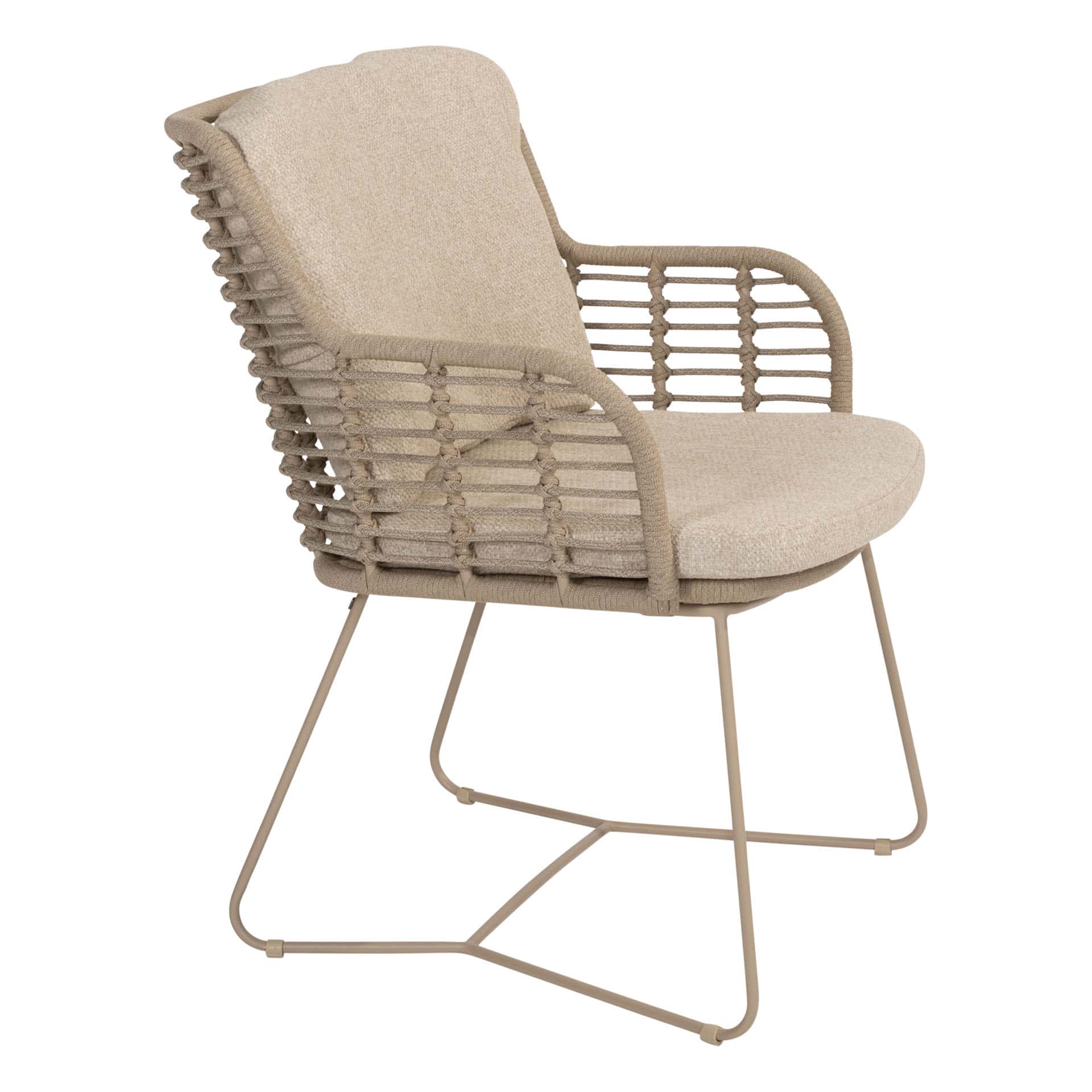 4SO Fabrice dining set latte (6 st.) + Taste 4SO Corsica tafel ⌀160cm