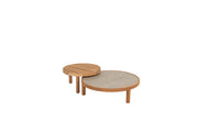 4SO Finn Couchtische Set von 2 sand Ø84 + Ø60 cm