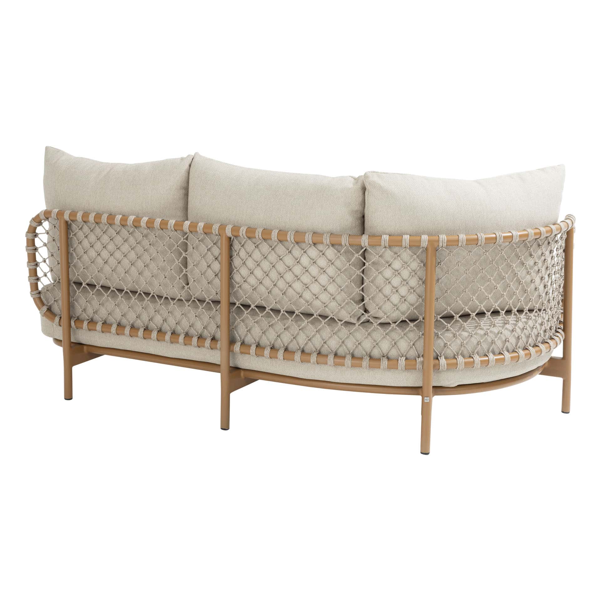 4SO Martinique lounge set amber met Hampton salontafel 80x35cm