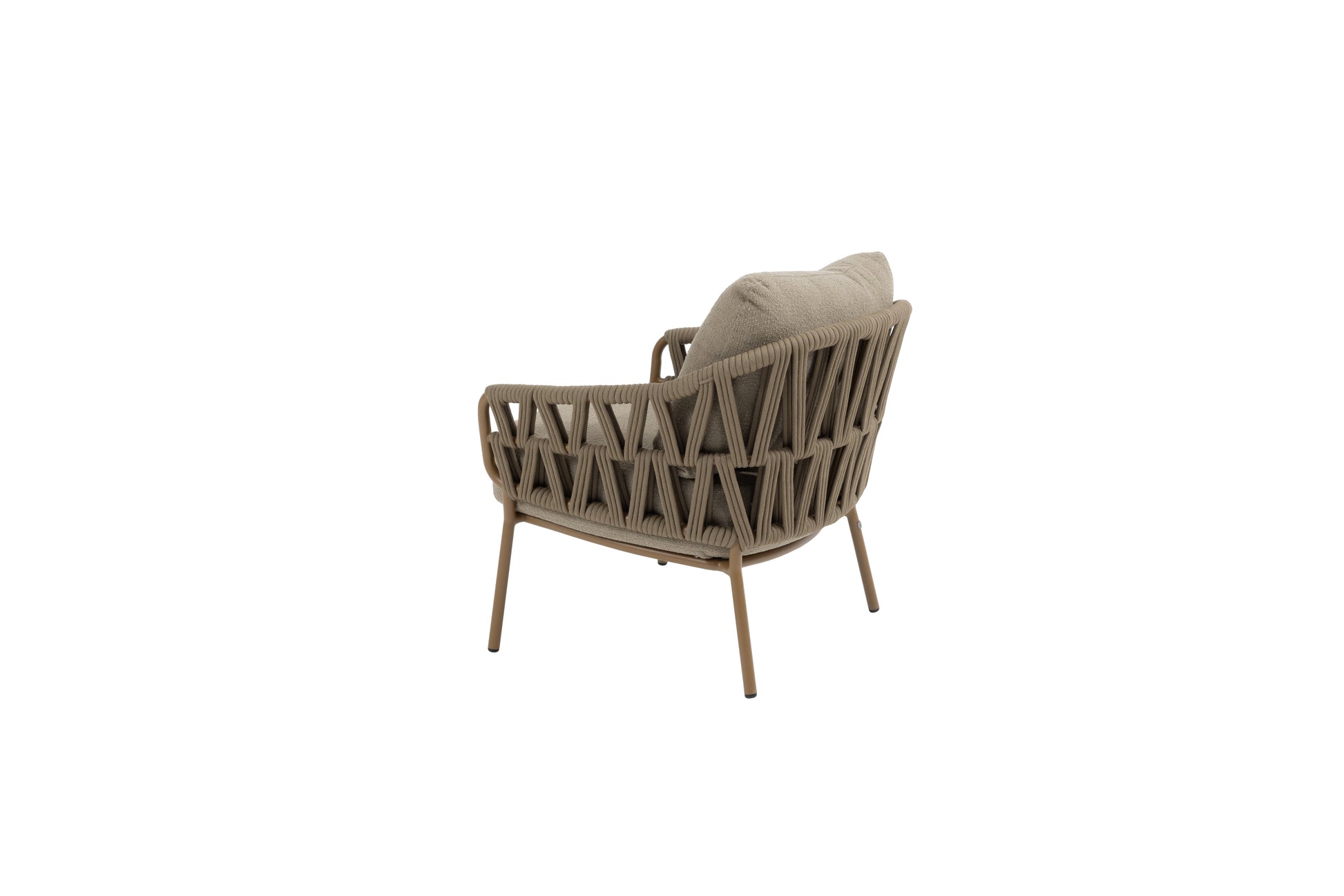 4SO Biarritz low dining stoel taupe incl. 2 kussens - afbeelding 3