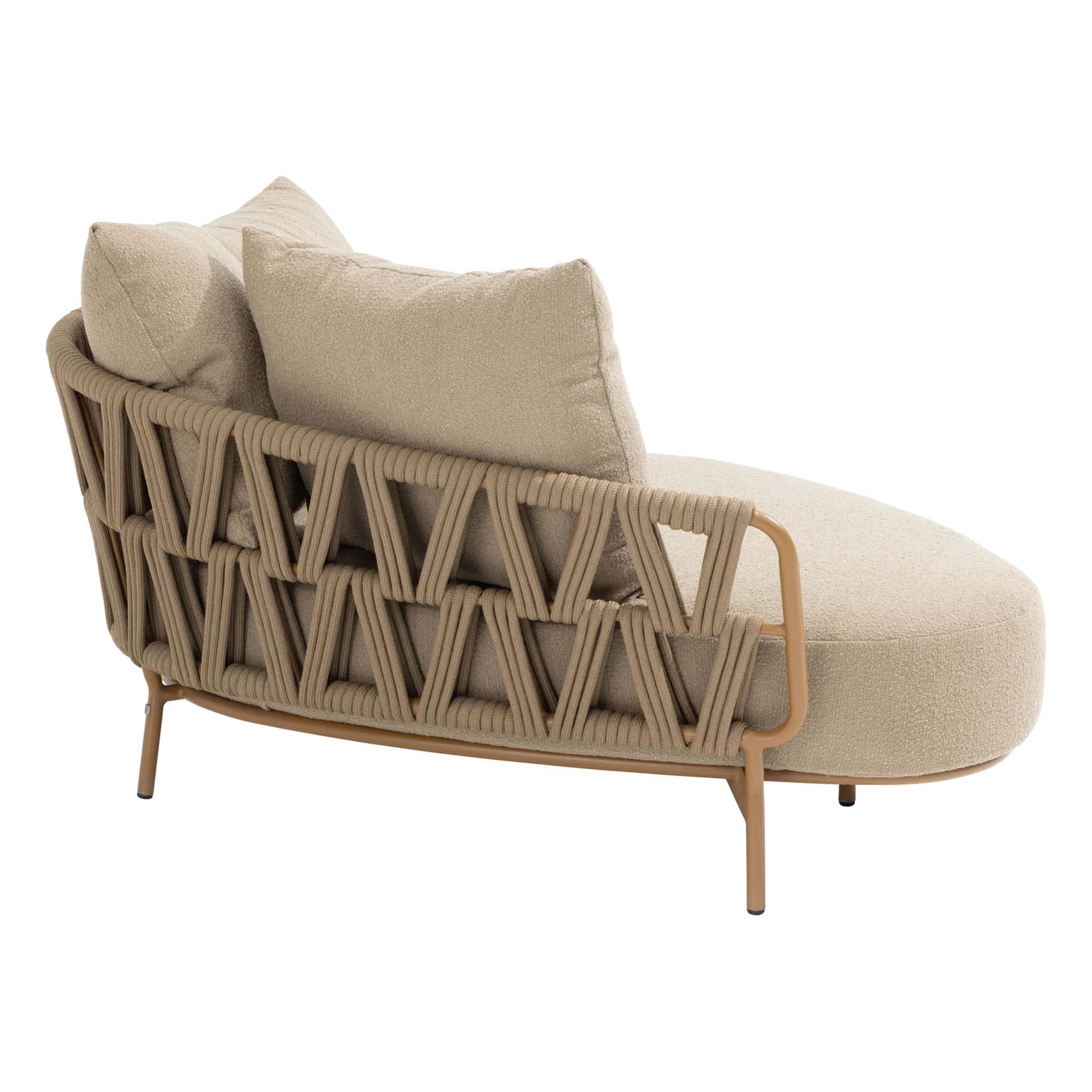 4SO Biarritz lounge set amber met Hampton salontafel 65x35cm