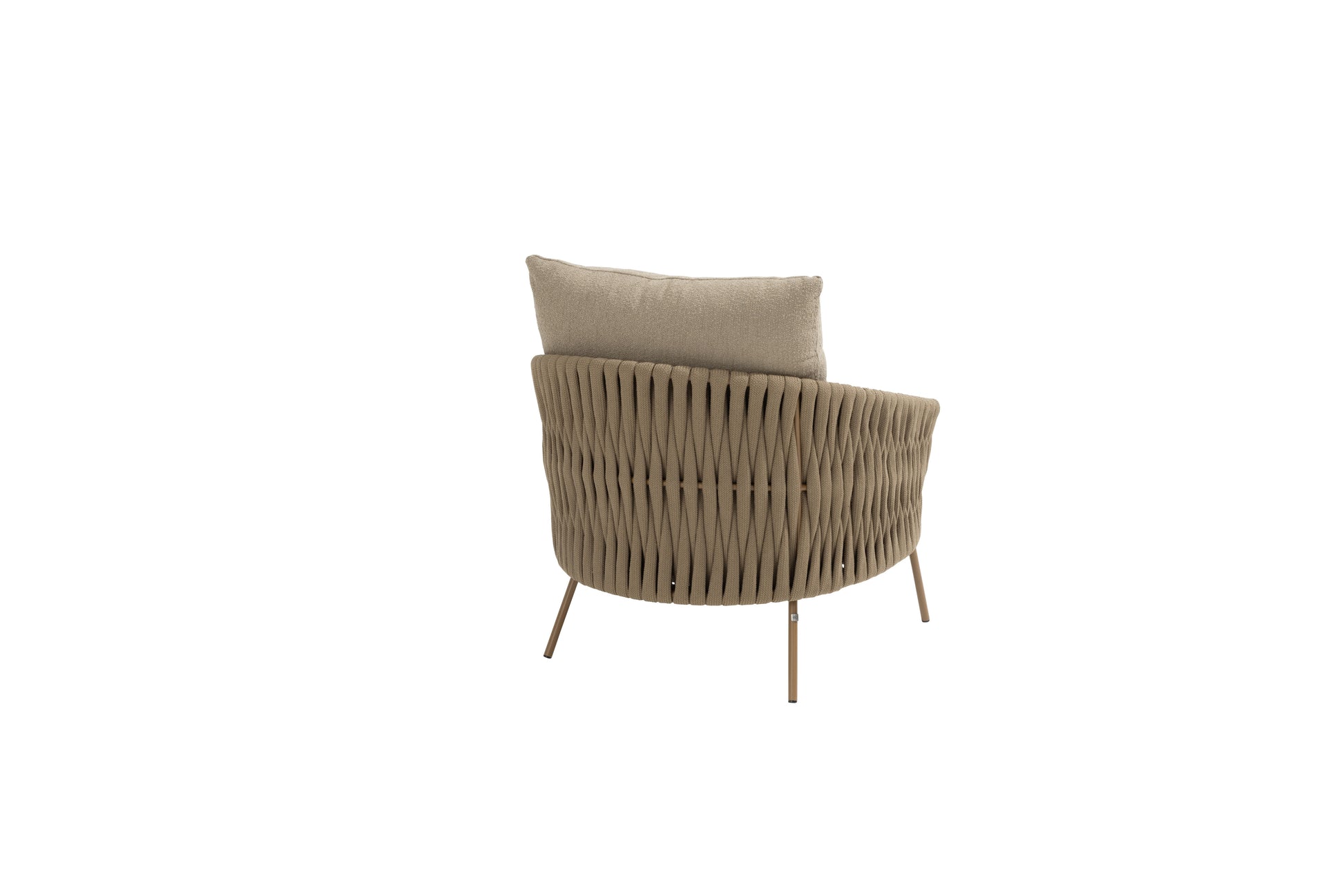 4SO Molina loungestoel taupe incl. 2 kussens - afbeelding 3