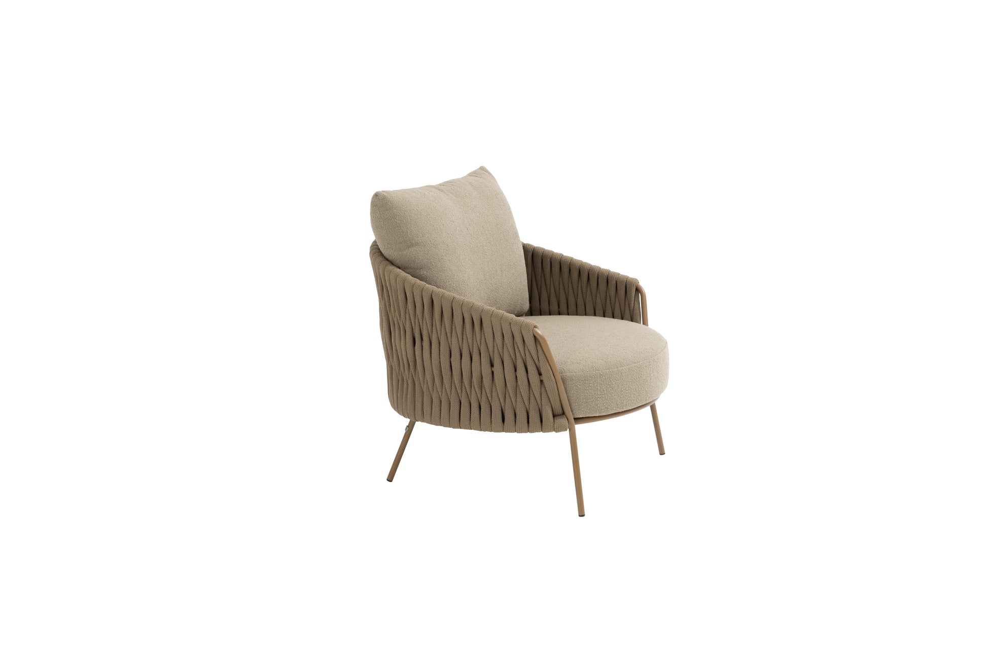 4SO Molina loungestoel taupe incl. 2 kussens - afbeelding 4