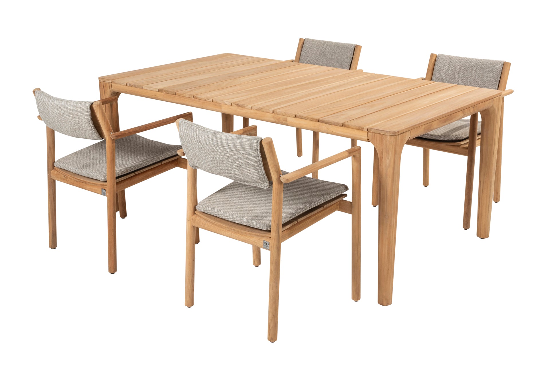 Levi dining set with Liam dining table 180x100cm _ - Complete Set