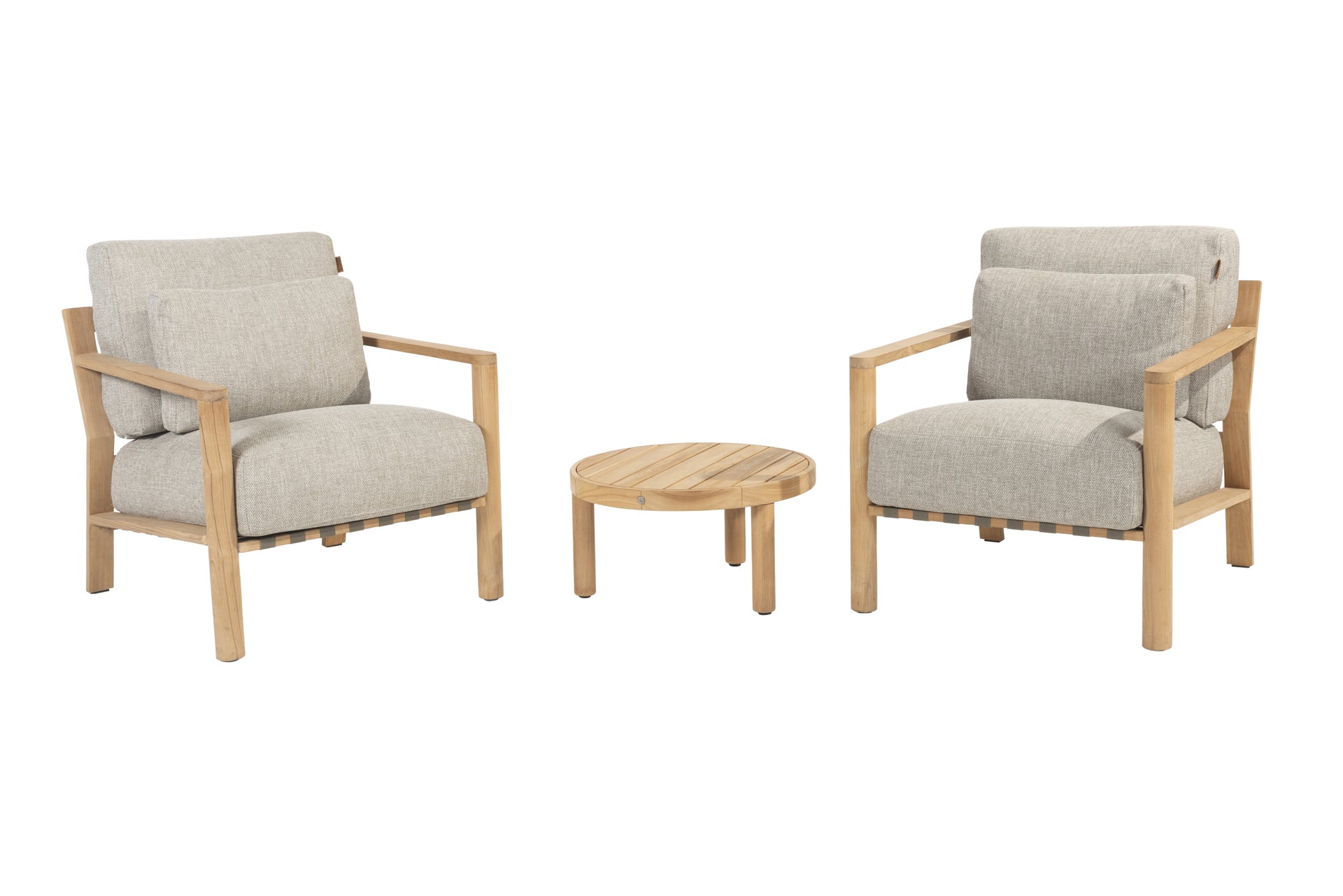 Lucas bistro living set with Finn coffeetable 60cm _ - Complete Set
