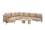 Martinique modular corner lounge set amber with Hampton tables - Complete Set