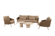 Molina lounge set amber with Hampton tables - Complete Set