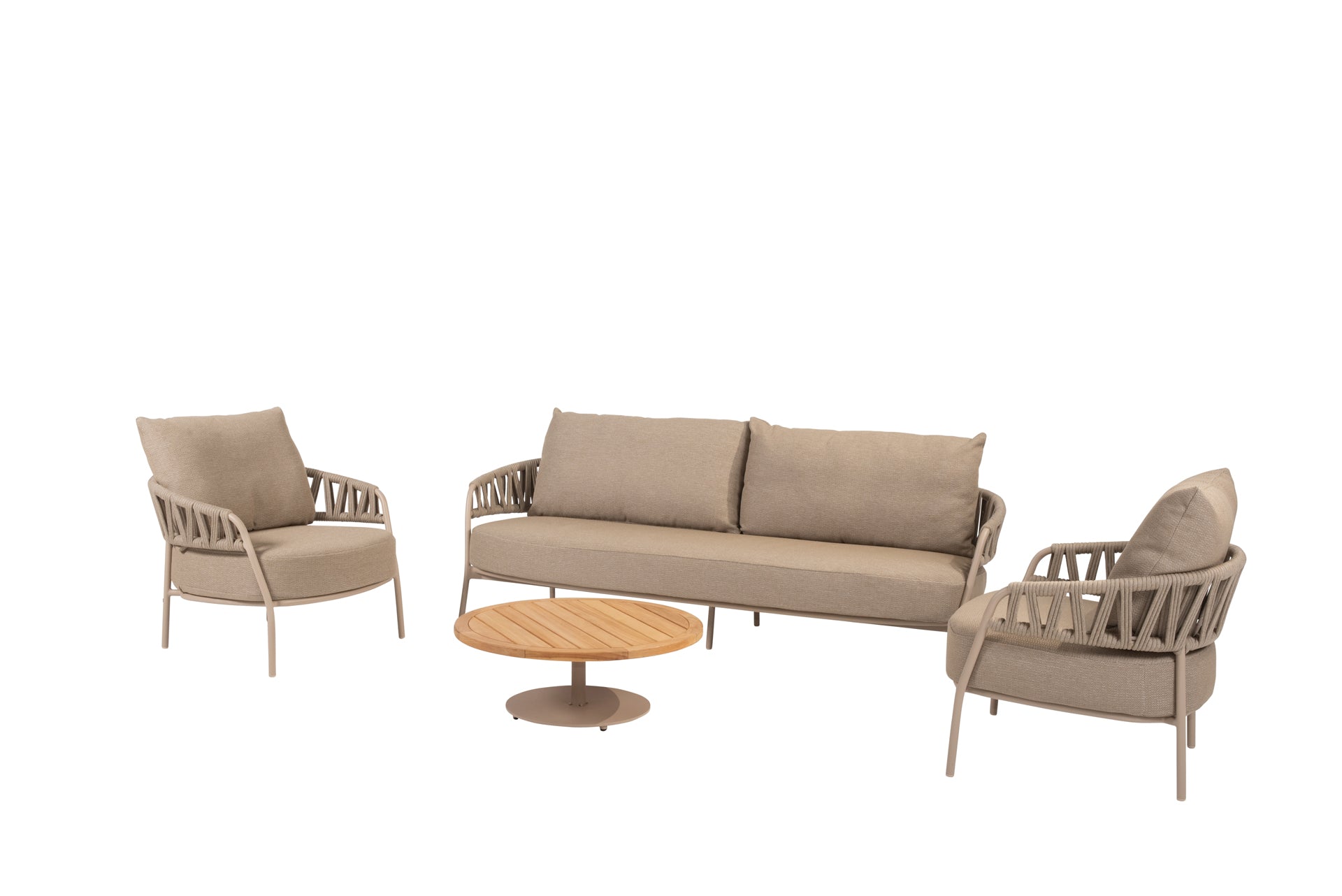 Calma lounge set latte with Volta table - Complete Set