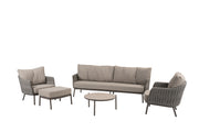 Cannes lounge set terre with footstool and Vic table - Complete Set