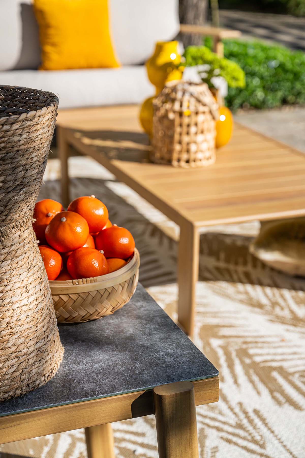 Garden Impressions Chicago loungeset 4-delig aluminium frame teak look - afbeelding 3