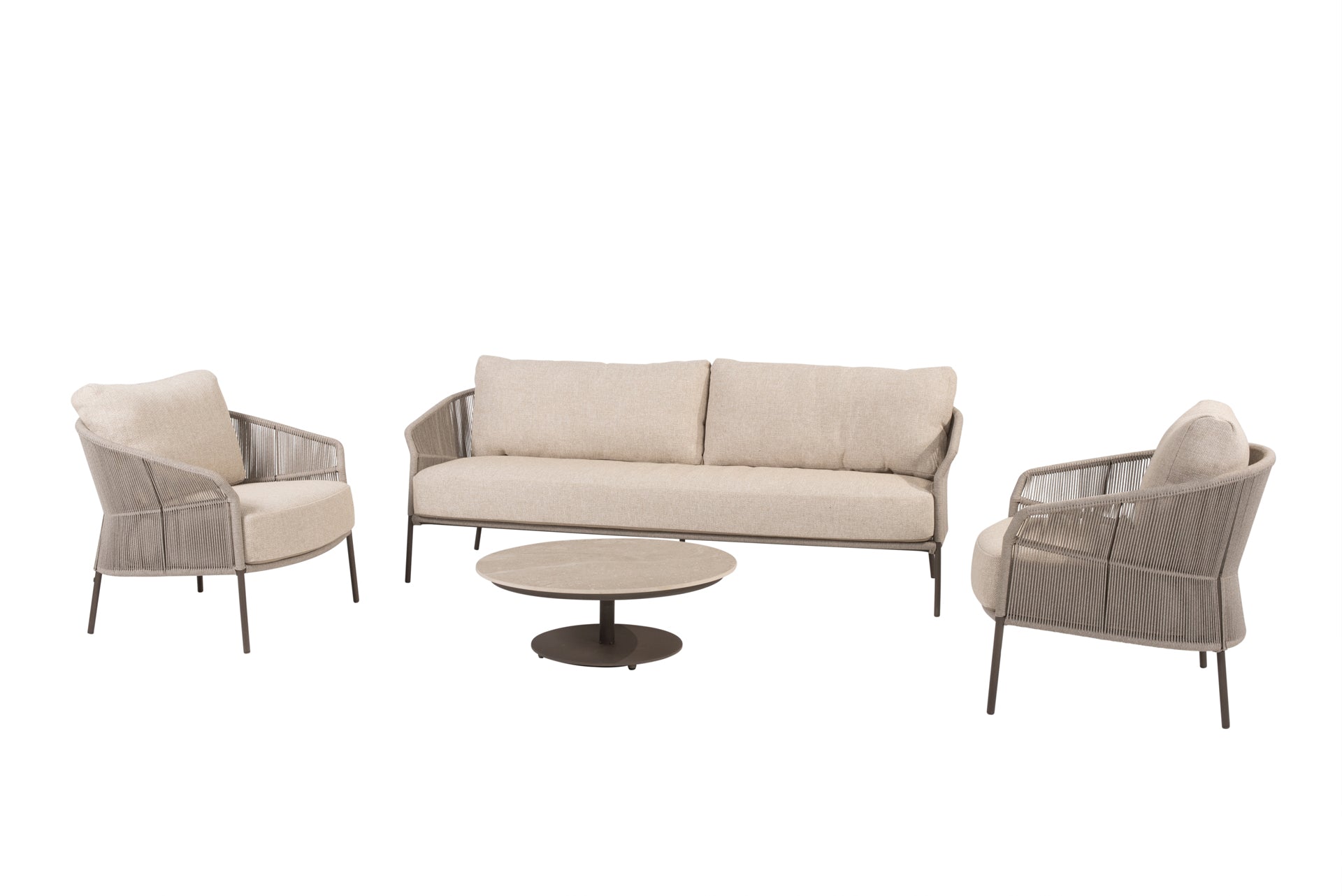 Florence lounge set terre with Boaz table round - Complete Set