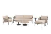 Florence lounge set terre with footstool and Boaz tables - Complete Set