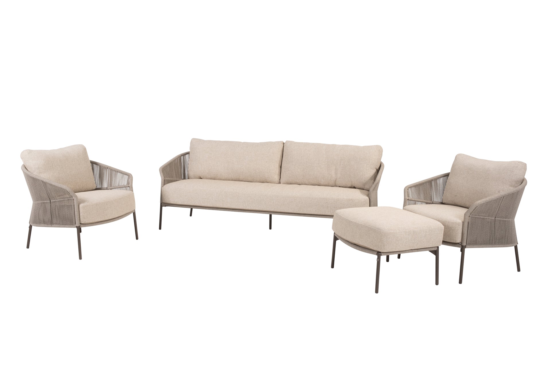 Florence lounge set terre with footstool - Complete Set