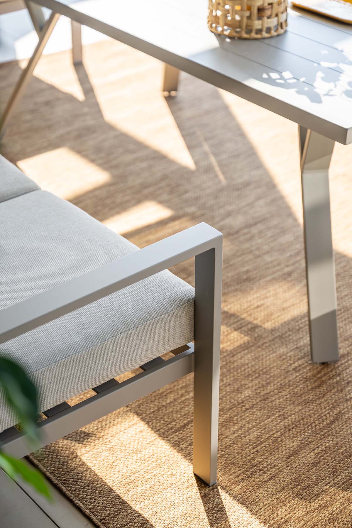 Garden Impressions Sergio loungeset dining 4-delig aluminium frame - afbeelding 16