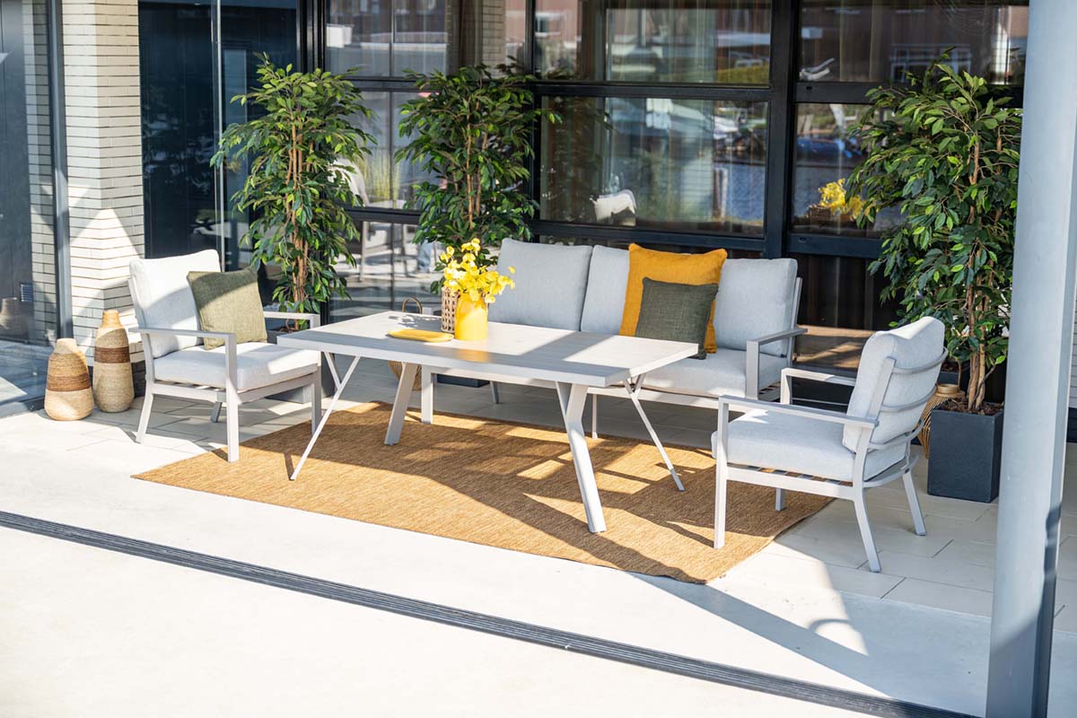 Garden Impressions Sergio loungeset dining 4-delig aluminium frame - afbeelding 18