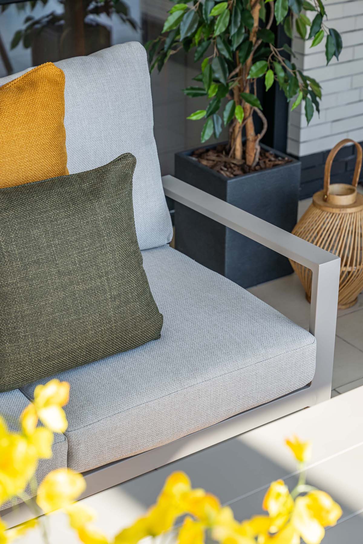 Garden Impressions Sergio loungeset dining 4-delig aluminium frame - afbeelding 8