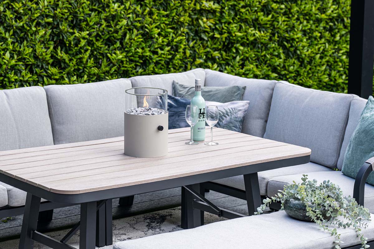 Garden Impressions Monti lounge-diningset 5-delig aluminium frame met rope