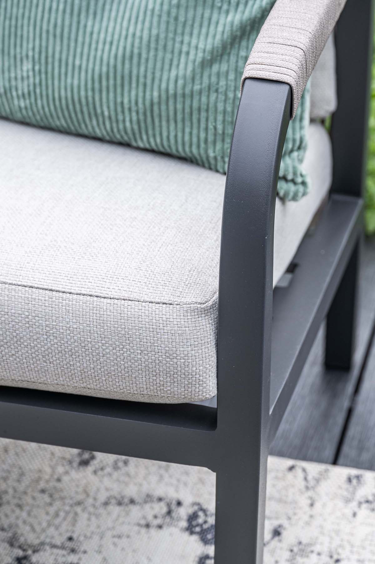 Garden Impressions Monti lounge-diningset 5-delig aluminium frame met rope - afbeelding 8