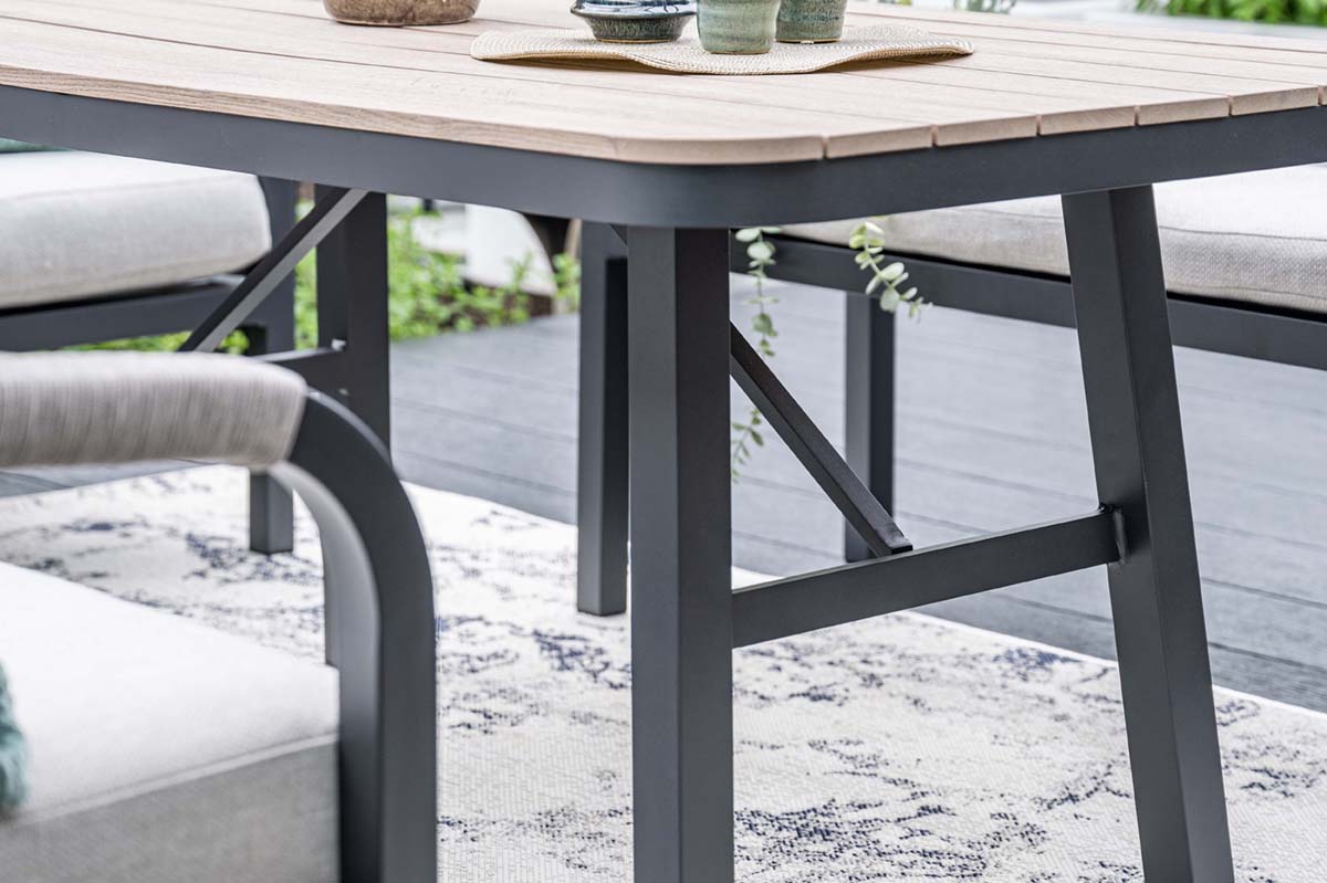 Garden Impressions Monti lounge-diningset 5-delig aluminium frame met rope - afbeelding 11