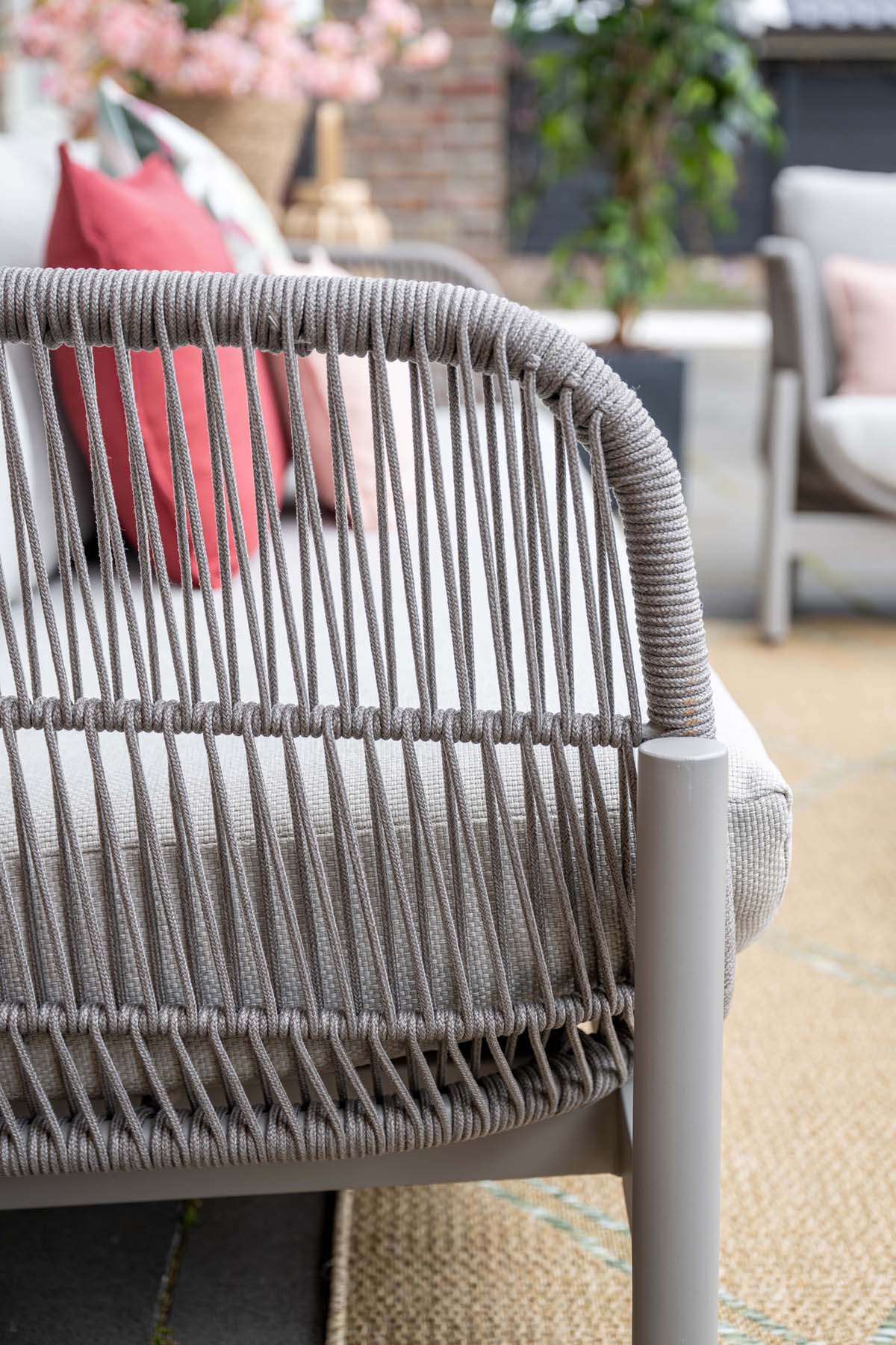 Garden Impressions Catanzaro loungeset 3-delig aluminium frame met rope - afbeelding 15