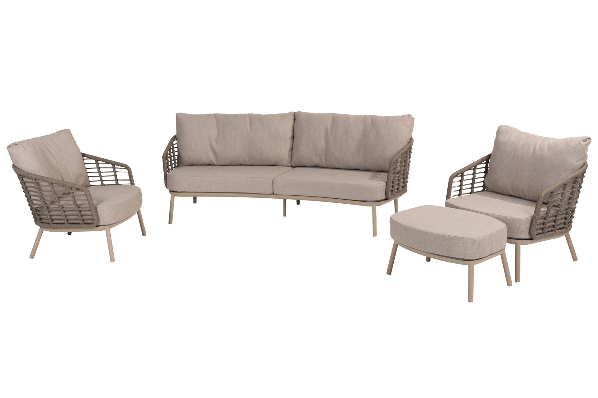 Puglia lounge set without table and with footstool - Complete Set