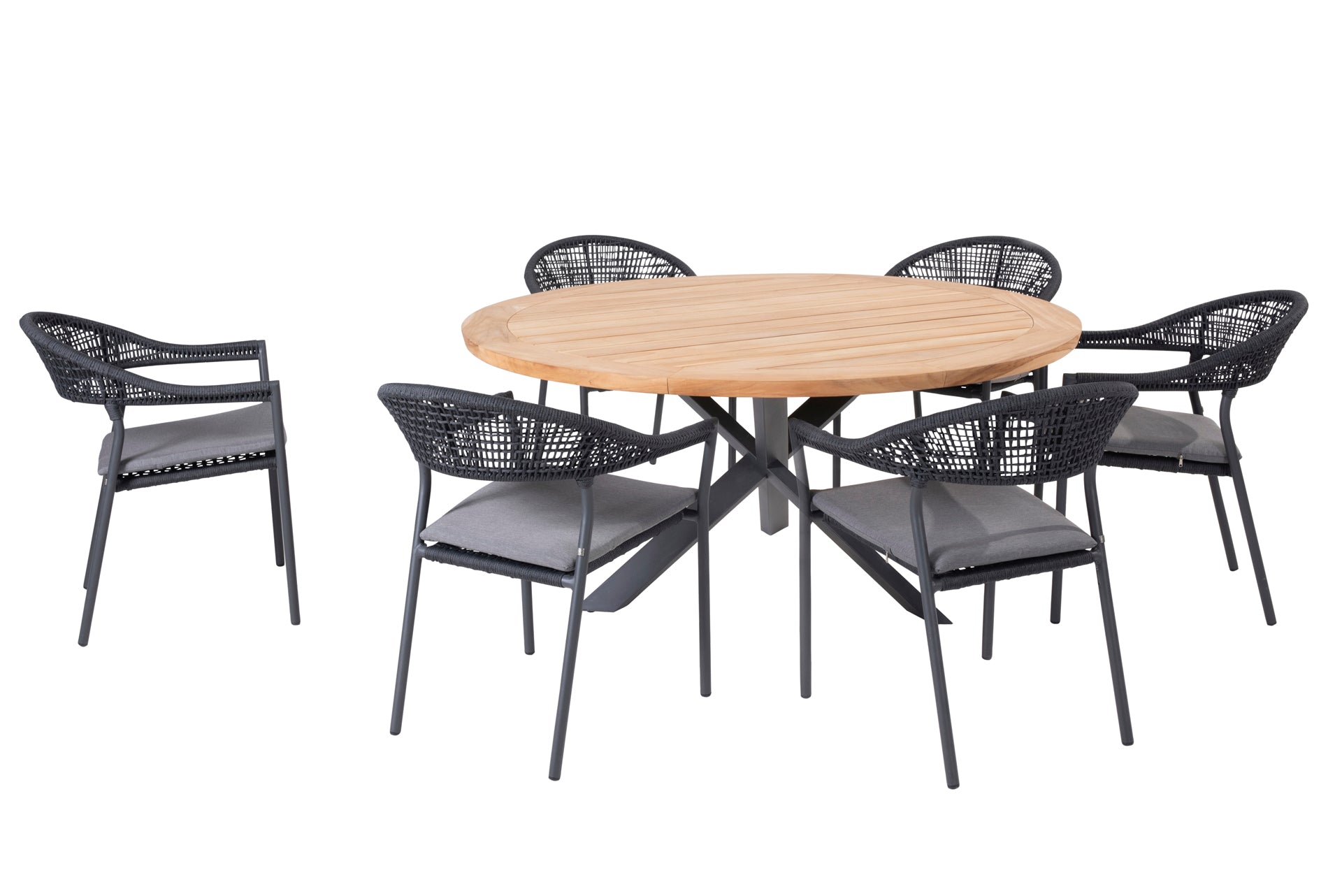 Sienna dining set with Prado table 160cm - Complete Set