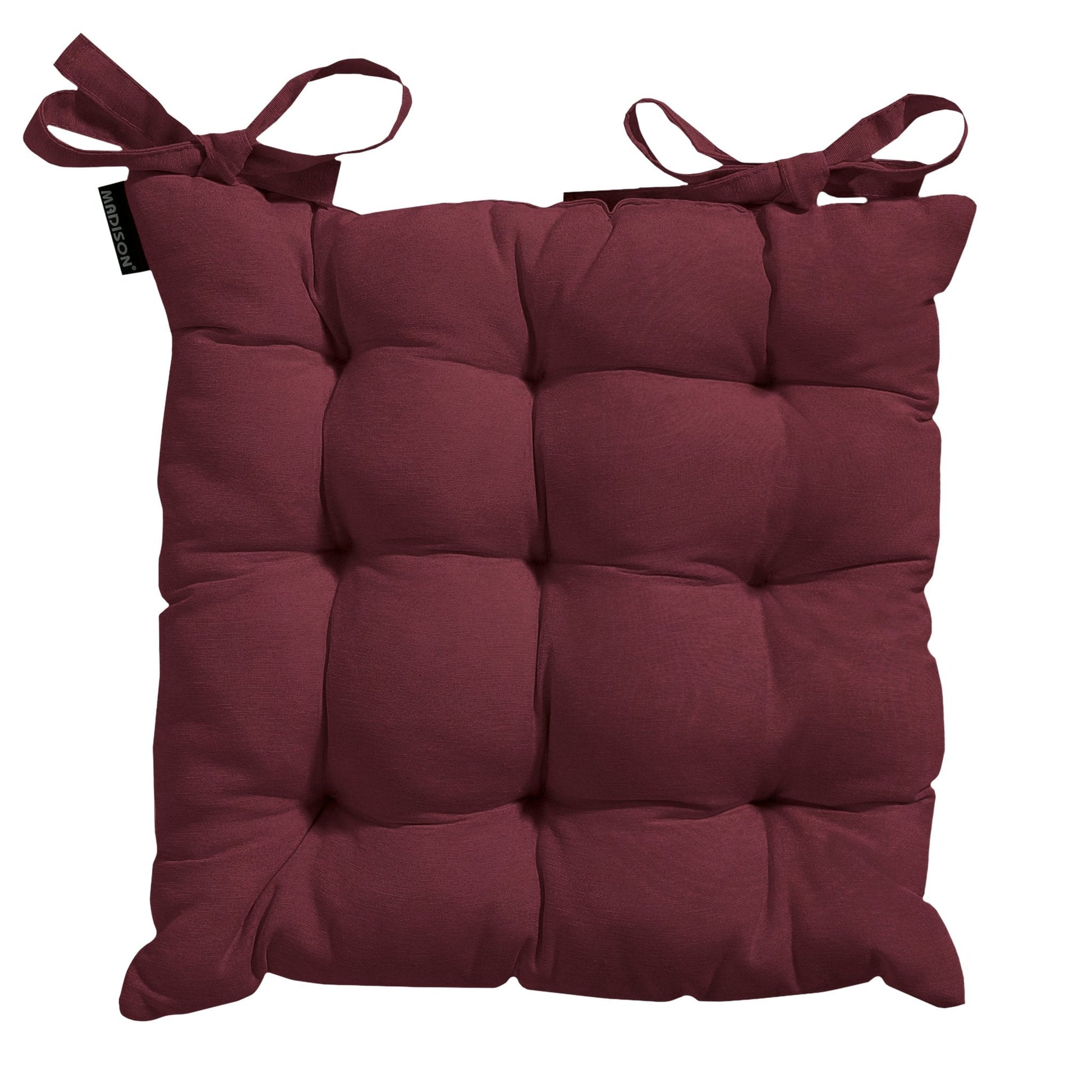 Madison Panama toscane zitkussen 46x46 cm - Panama bordeaux