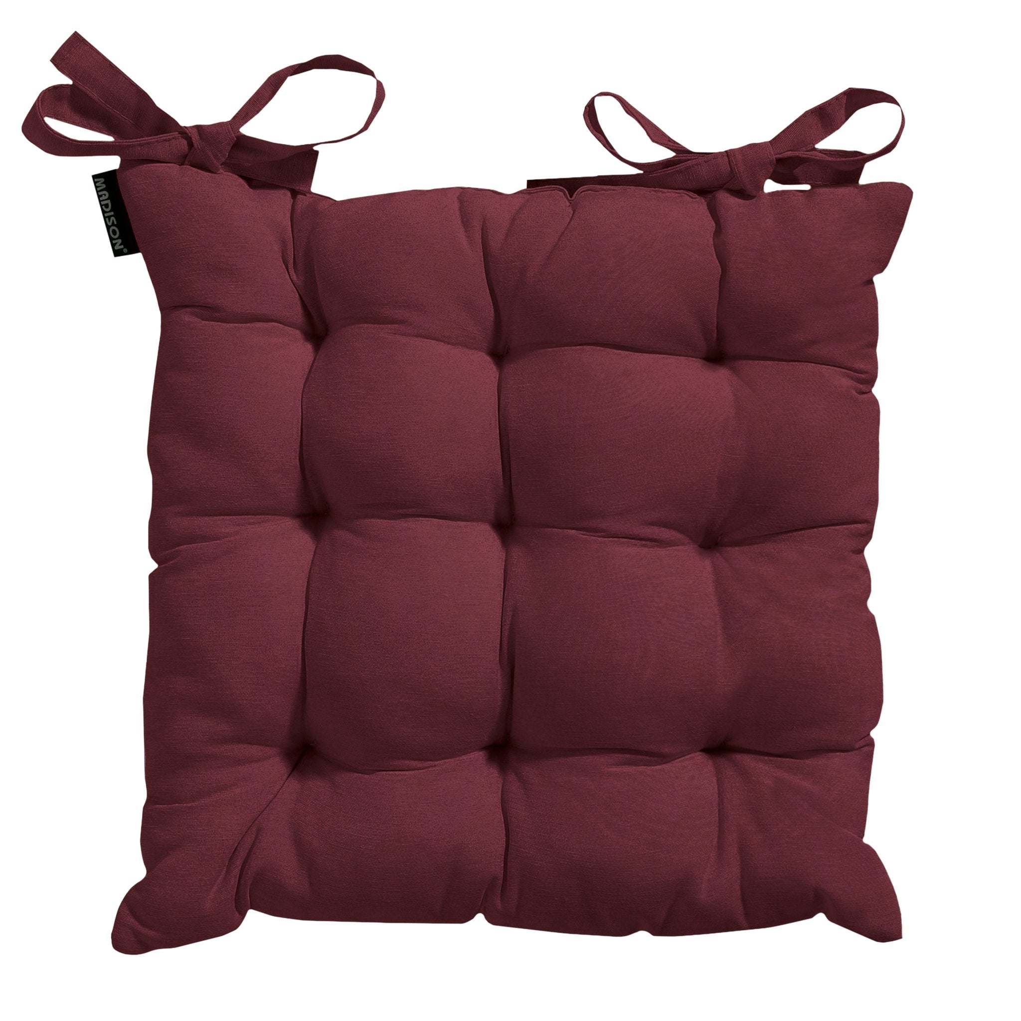 Madison Panama toscane zitkussen 46x46 cm - Panama bordeaux