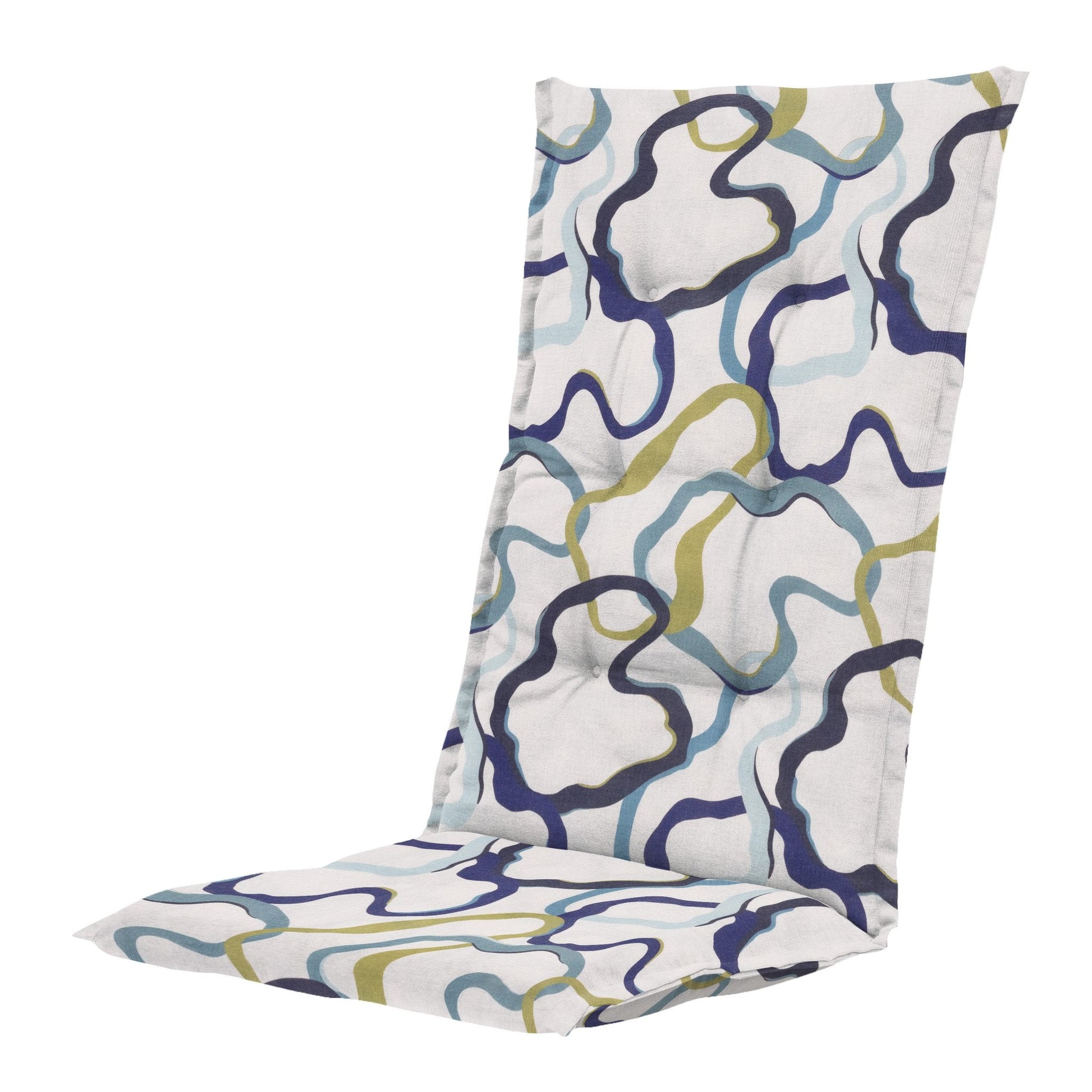 Madison Blaze hoge rug rugkussen 123x50 cm - Blaze blue