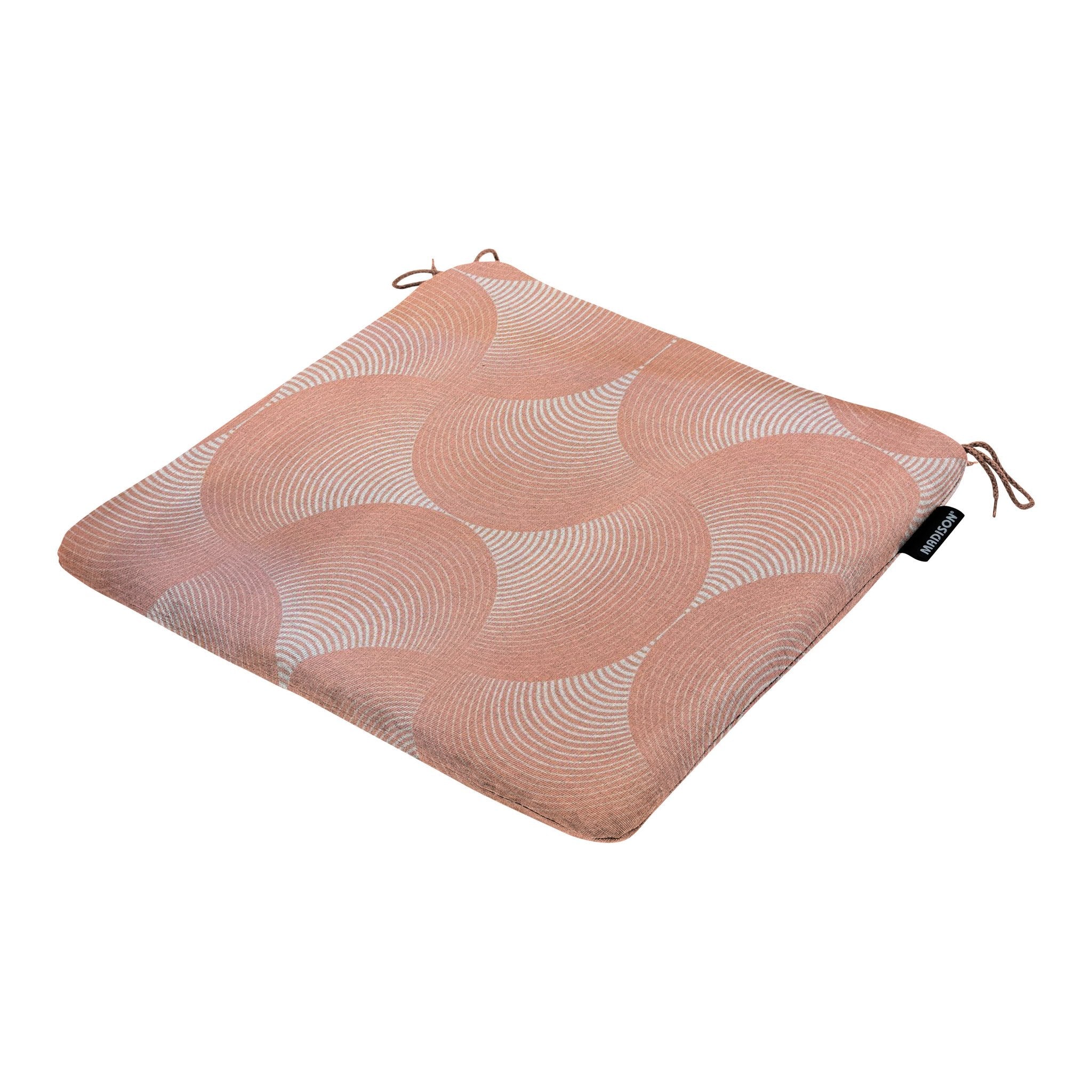 Madison Napels universeel rits zitkussen 40x40 cm - Napels rondo salmone