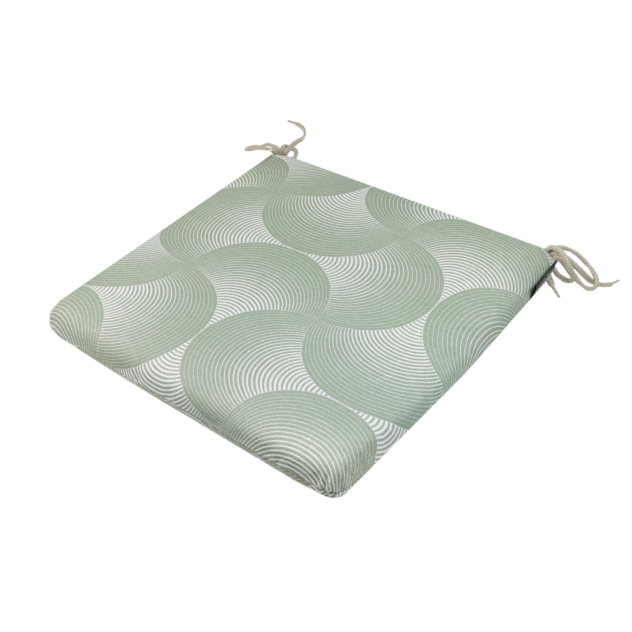 Madison Napels universeel rits zitkussen 40x40 cm - Napels rondo khaki