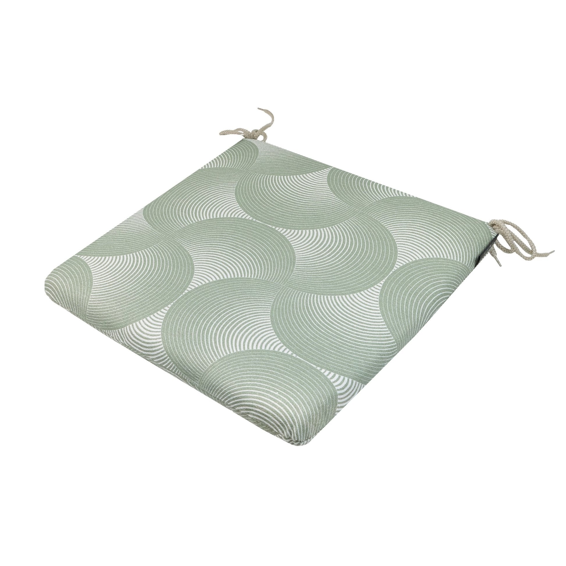 Madison Napels universeel rits zitkussen 40x40 cm - Napels rondo khaki