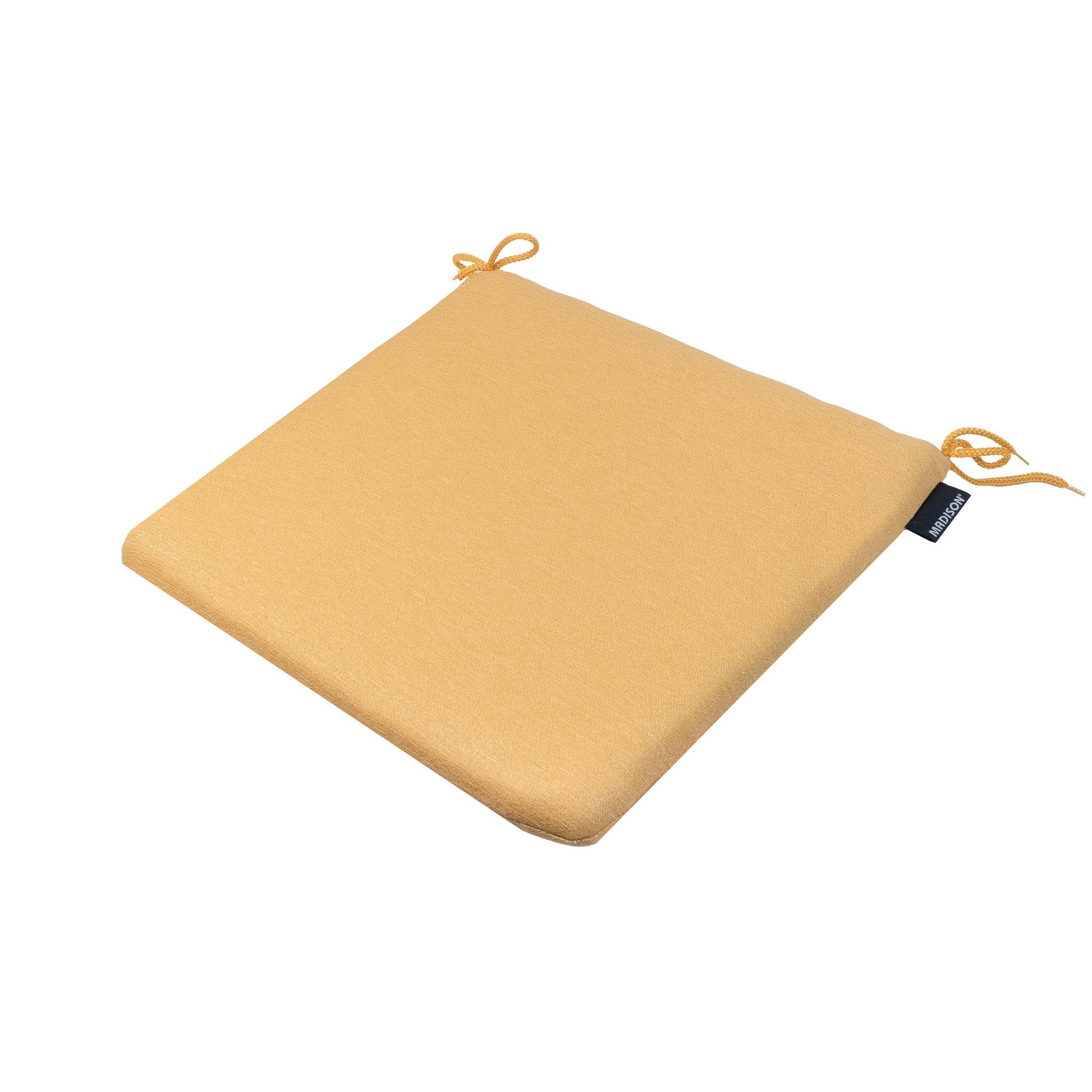 Madison Napels universeel rits zitkussen 40x40 cm - Napels mustard