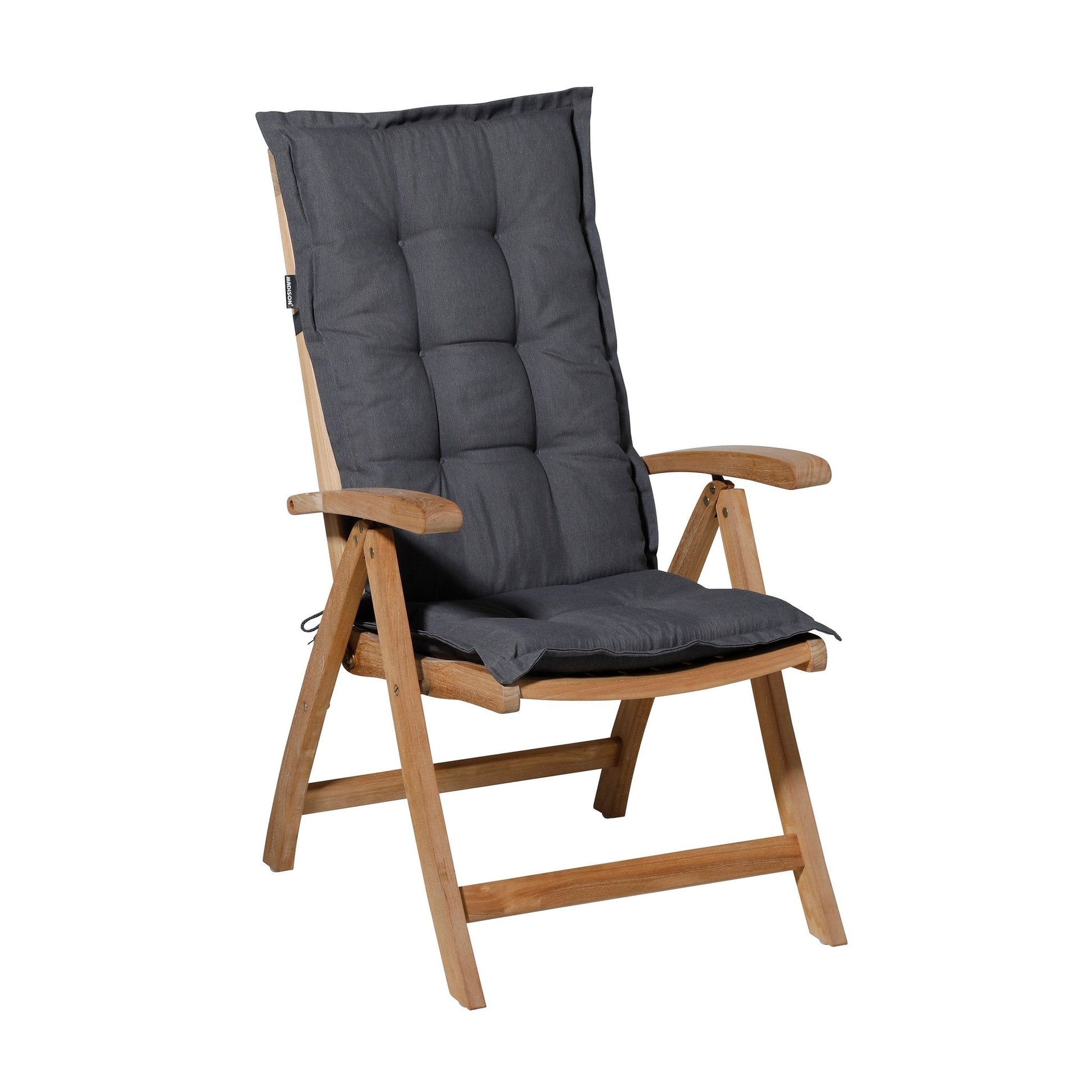 Madison Panama hoge rug basis rugkussen 123x50 cm - Panama grey (B239)