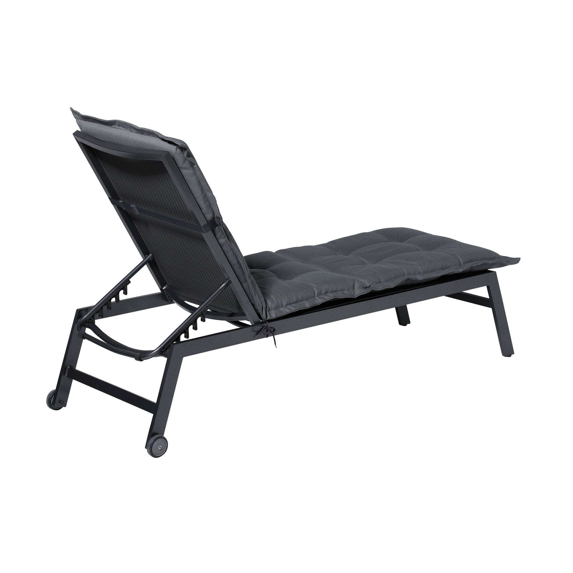 Madison Rib standaard basis ligbedkussen 200x65 cm - Rib grey