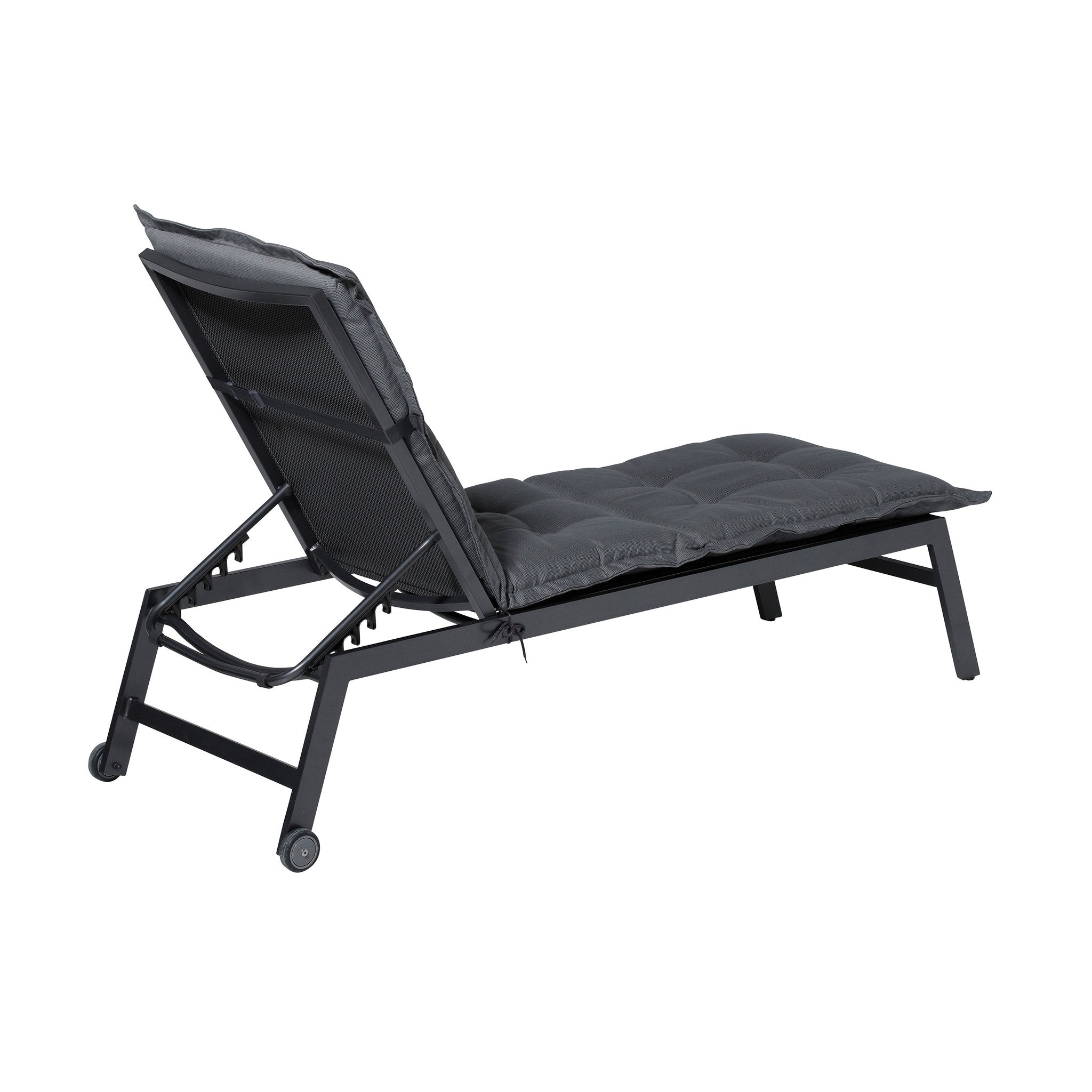 Madison Rib standaard basis ligbedkussen 200x65 cm - Rib grey