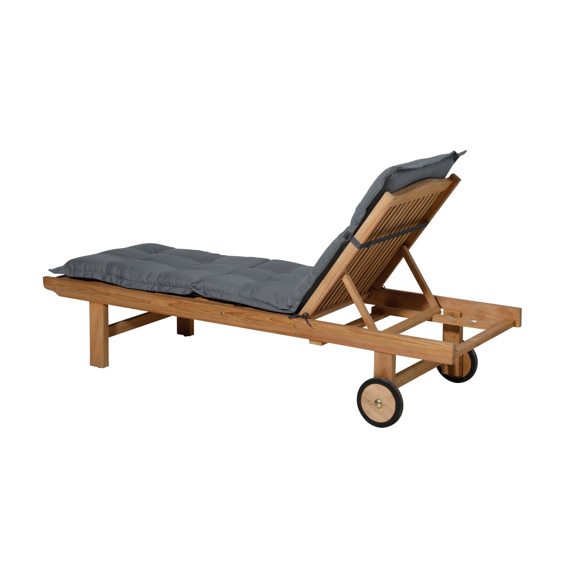 Madison Rib standaard basis ligbedkussen 200x65 cm - Rib grey