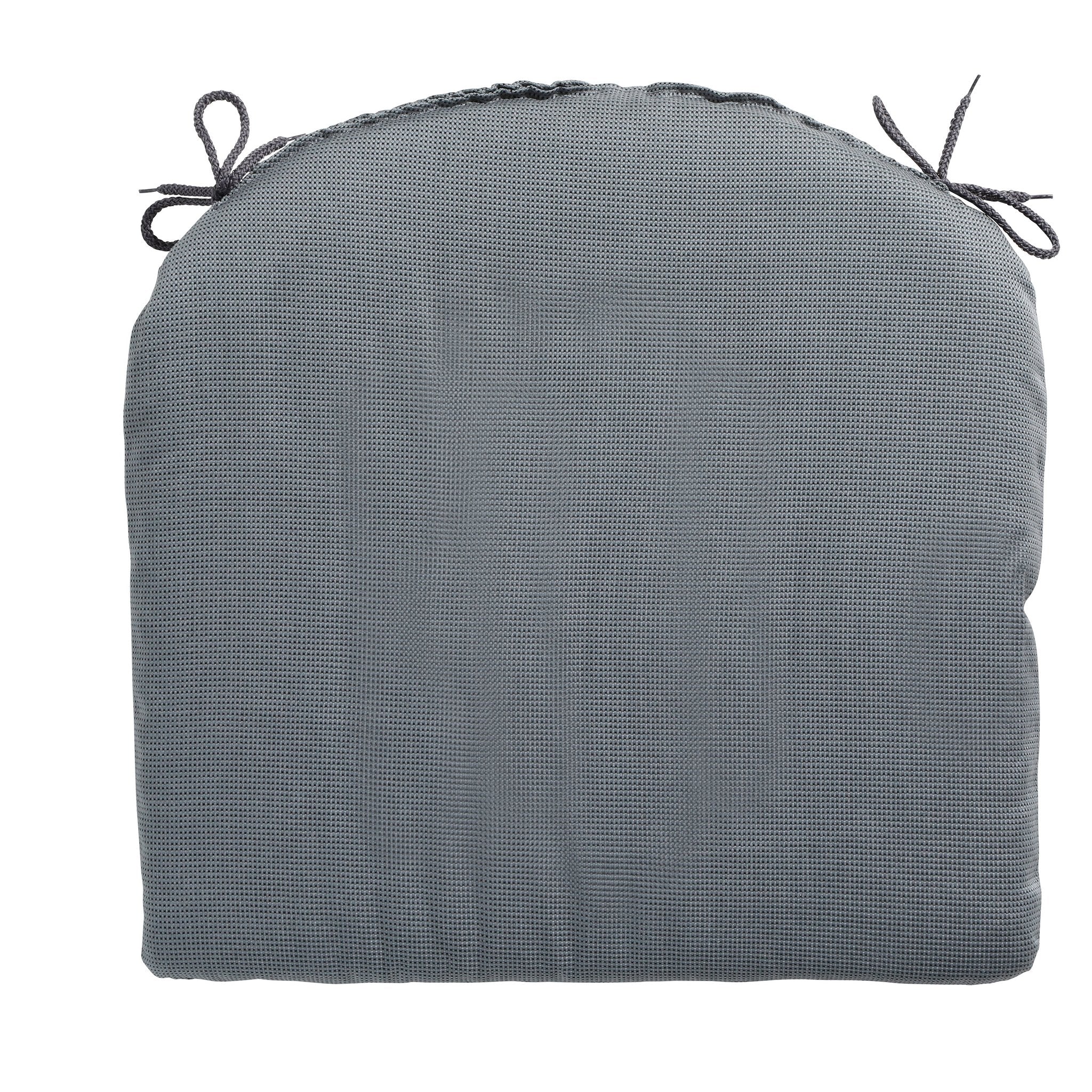 Madison Rib zitkussen 46x48 cm - Rib grey