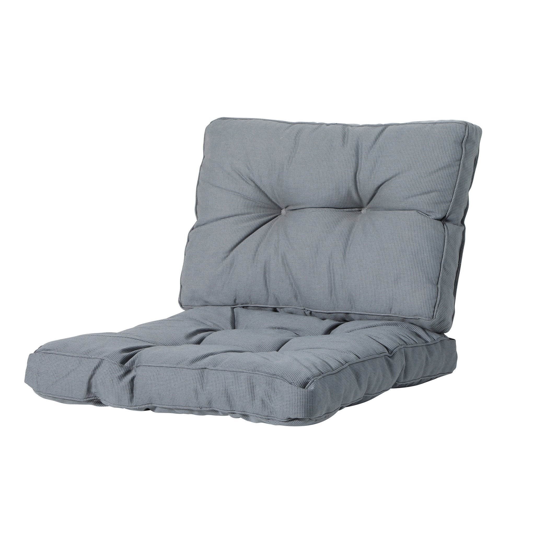 Madison Rib rugkussen 43x60 cm - Rib grey
