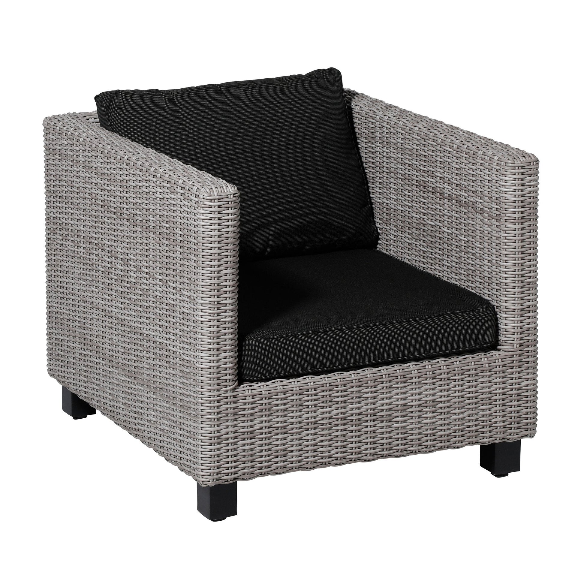 Madison Rib lounge zitkussen 60x60 cm - Rib black
