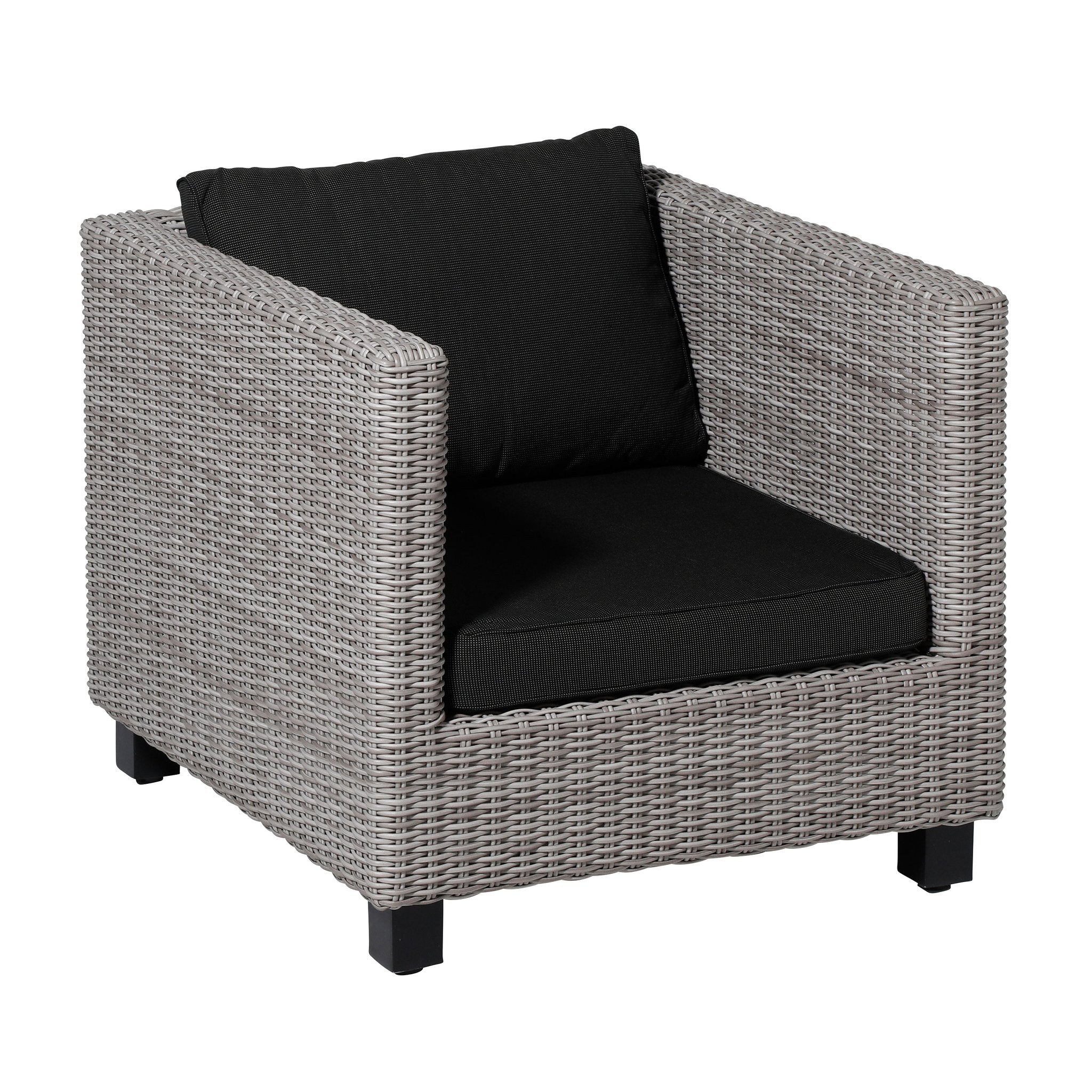 Madison Rib lounge zitkussen 60x60 cm - Rib black